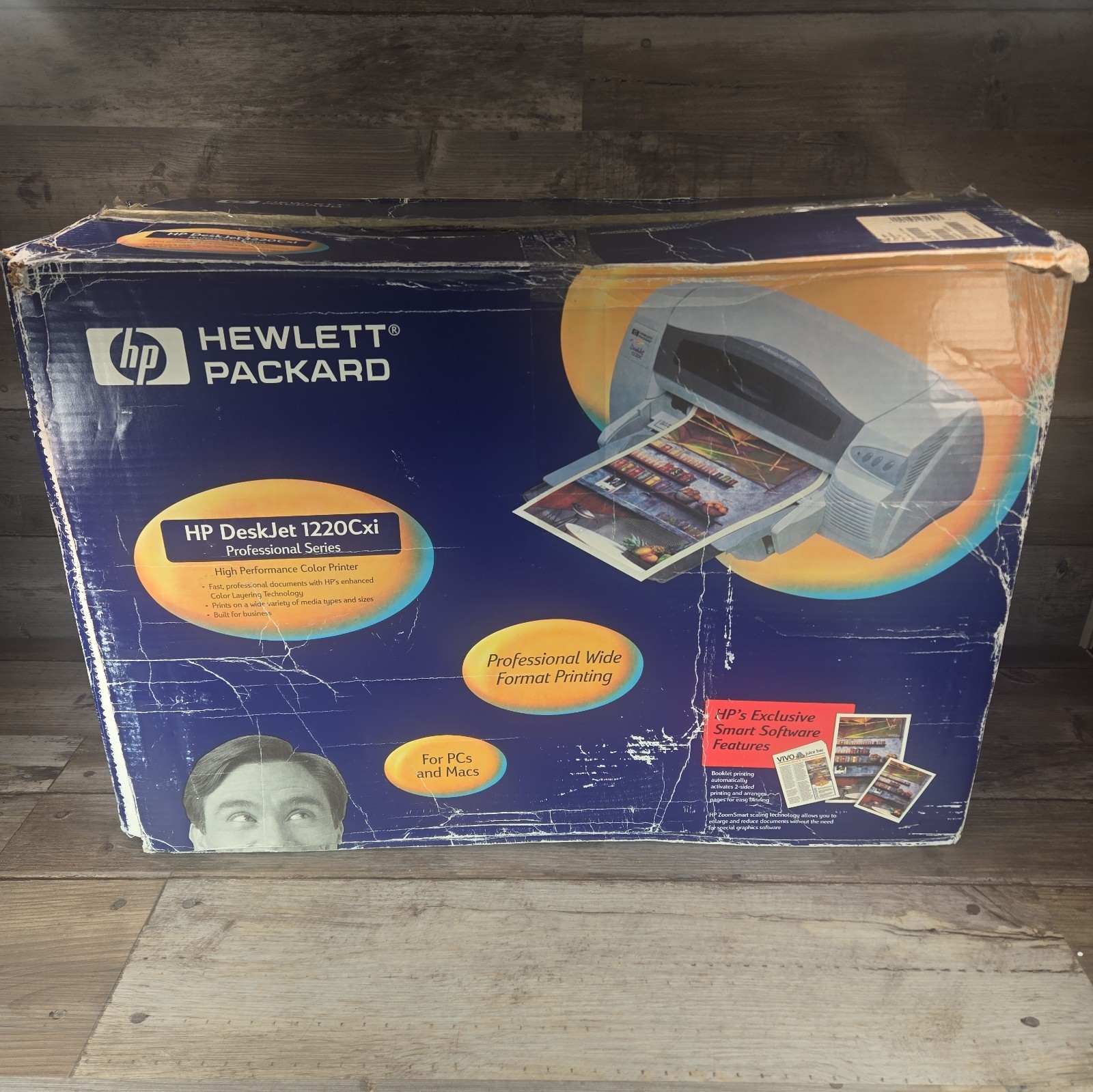HP DeskJet 1220Cxi Wide Format 13x19 A3+ Color Inkjet Printer New Open Box