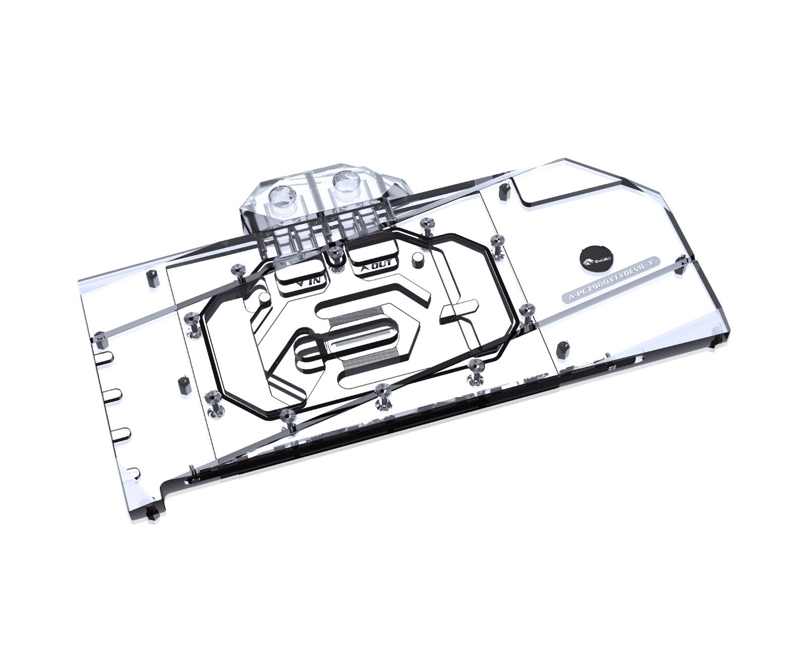 Bykski Full Coverage GPU Water Block and Backplate For PowerColor Red Devil R...