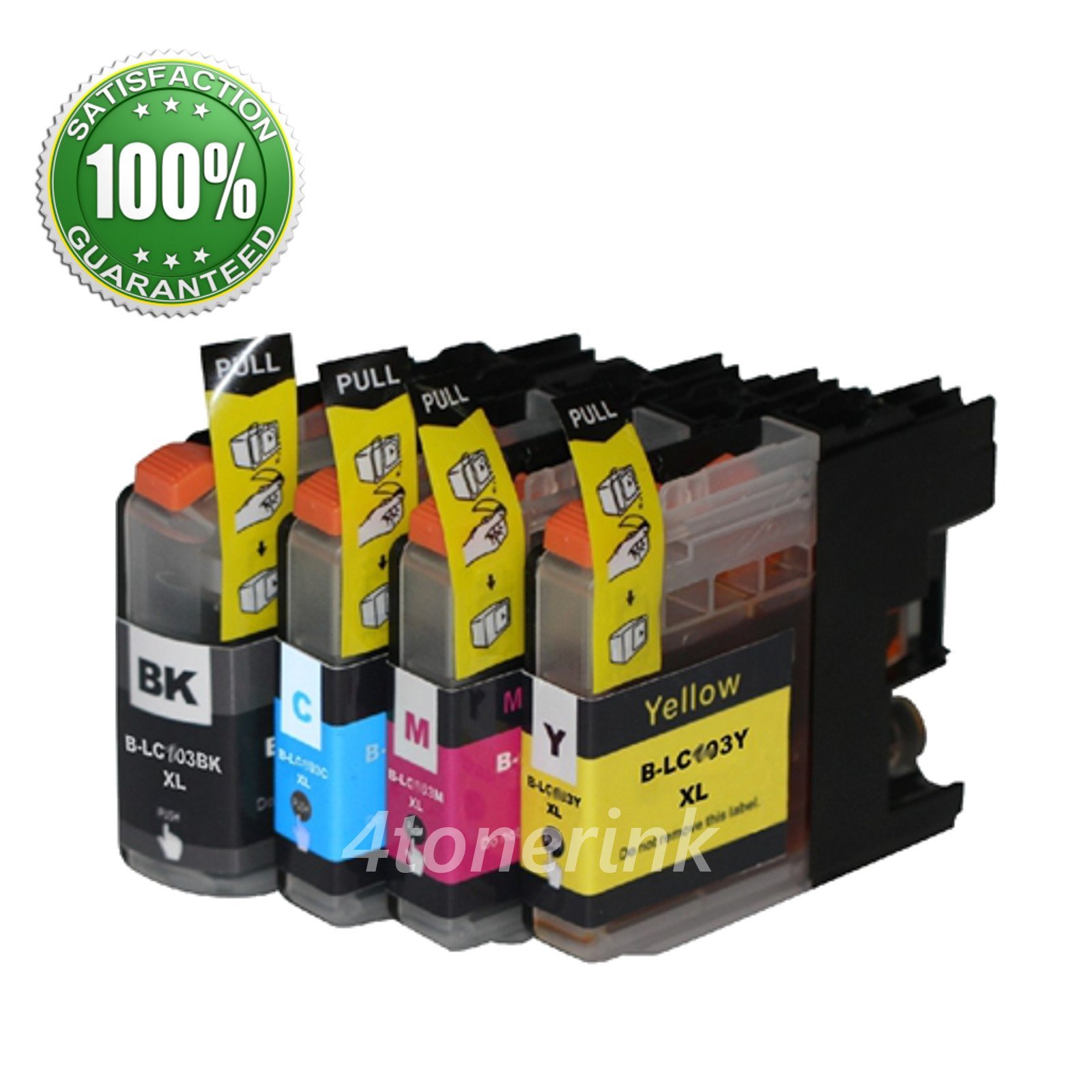 4pk New LC203XL LC-203 XL Ink Set  For Brother MFC-J460DW MFC-J480DW MFC-J485DW