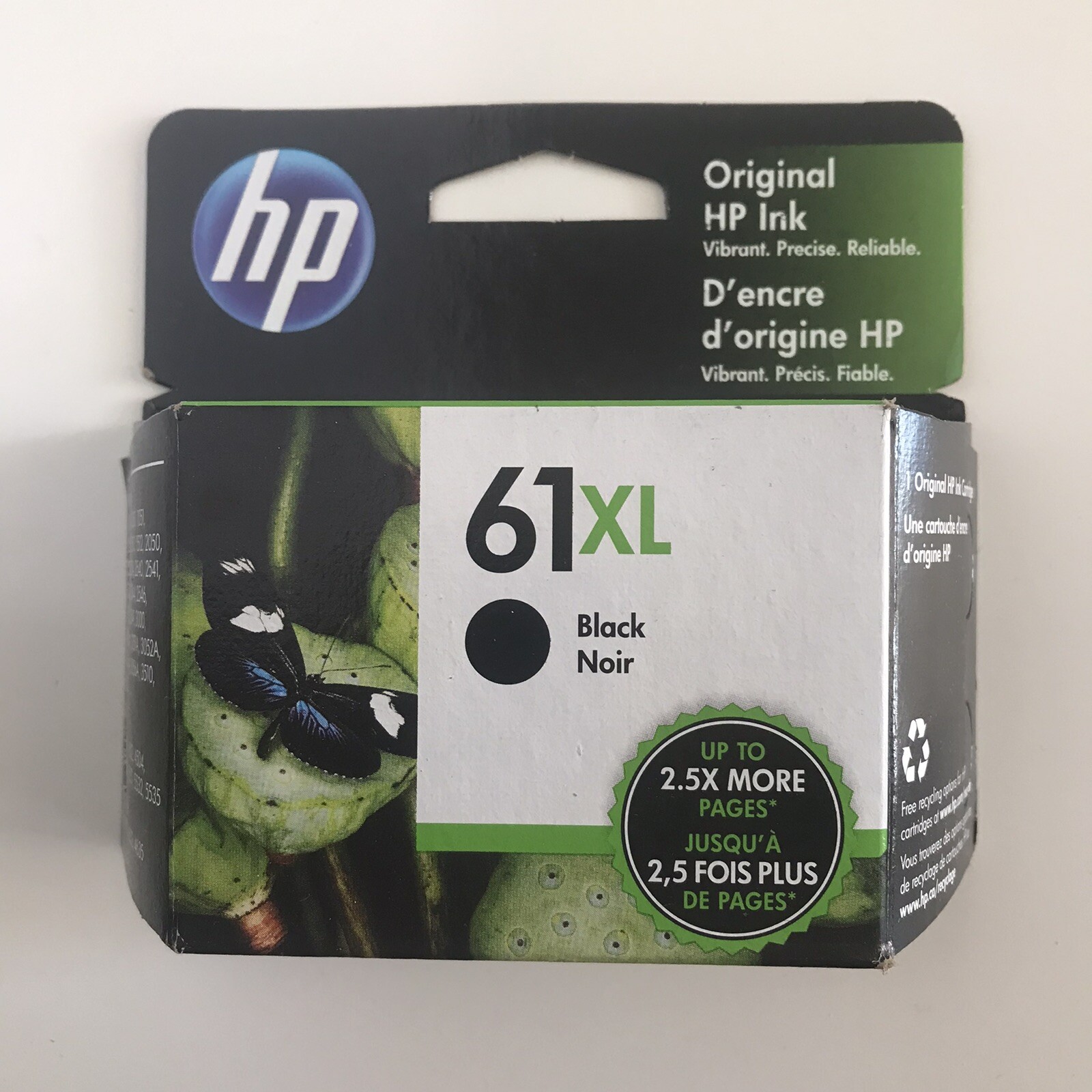 No Box Genuine HP 61XL Black Ink Cartridge CH563WN High Yield OEM