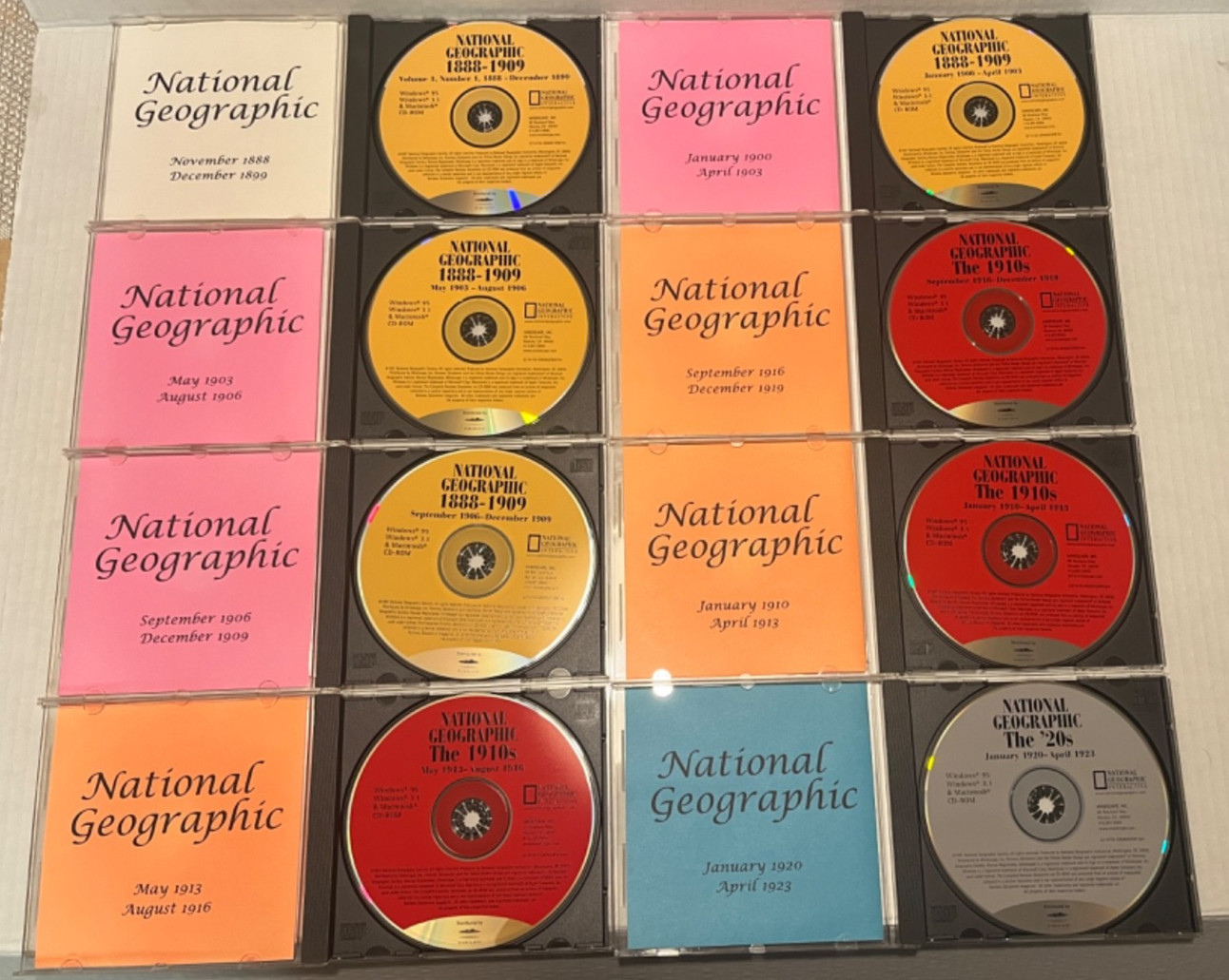 NATIONAL GEOGRAPHIC Interactive Magazine 30 CD-ROM Set 1888-1996