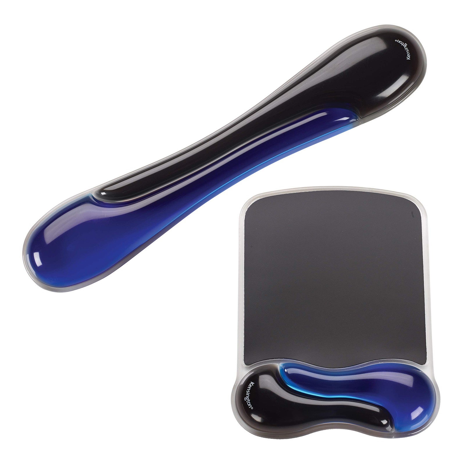 Ergonomic Gel Mouse Pad and Keyboard Wrist Rest Support Bundle Set Blue
