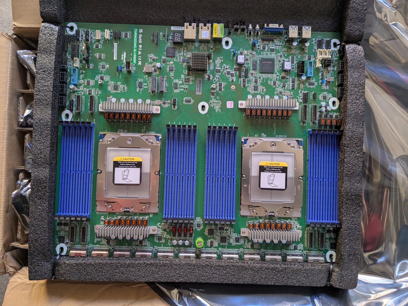 ASROCK RACK TURIN2D24G-2L+/500W SP5 Proprietary Dual Socket Server Motherboard