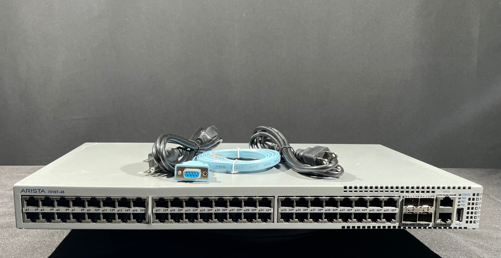 Arista DCS-7010T-48-R 48 Port  48x1GbE 4x10GbE SFP+ Network Switch-Fast Shipping