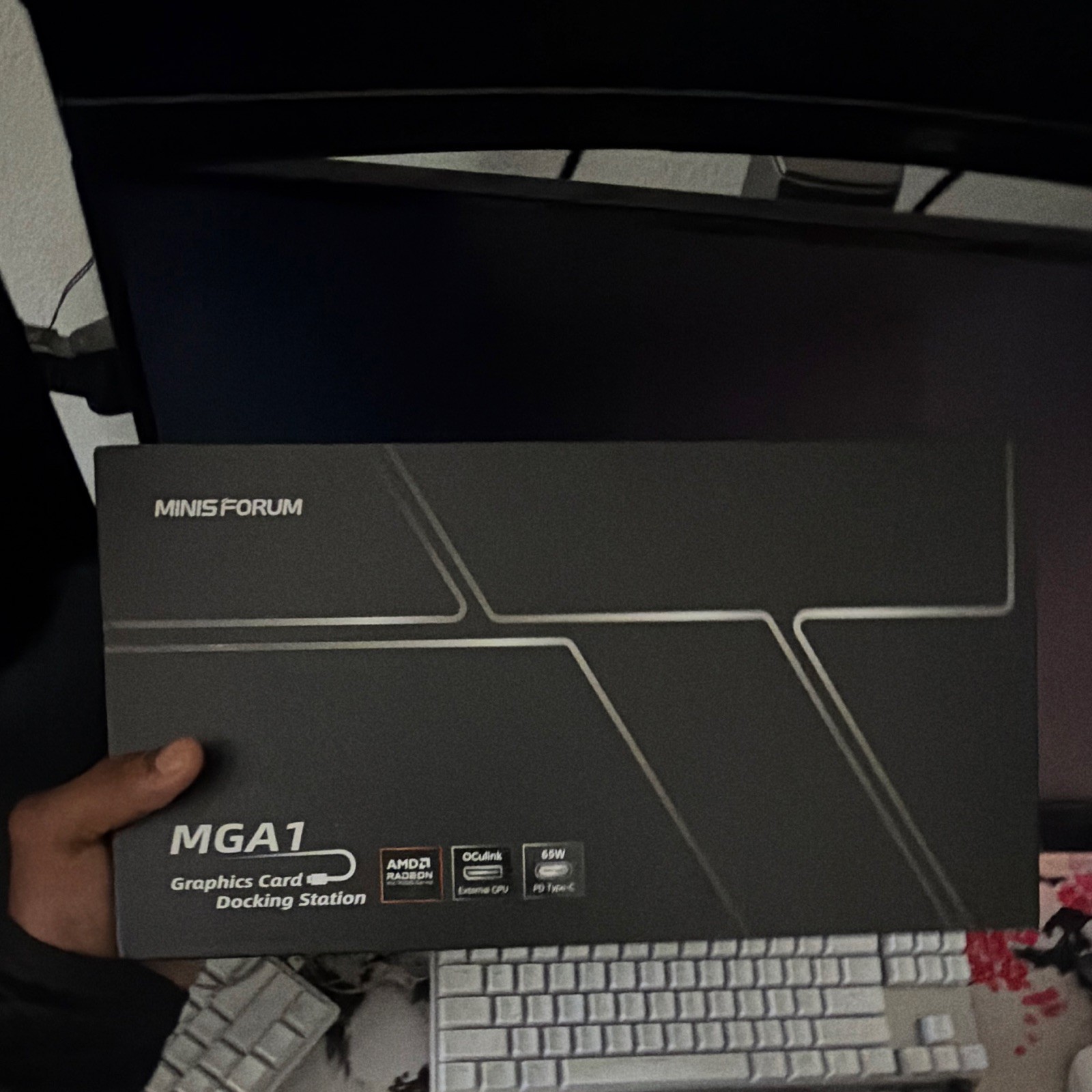 MINISFORUM MGA1 Graphics Card eGPU Docking Station, HDMI/DP, USB-C/USB 3.0