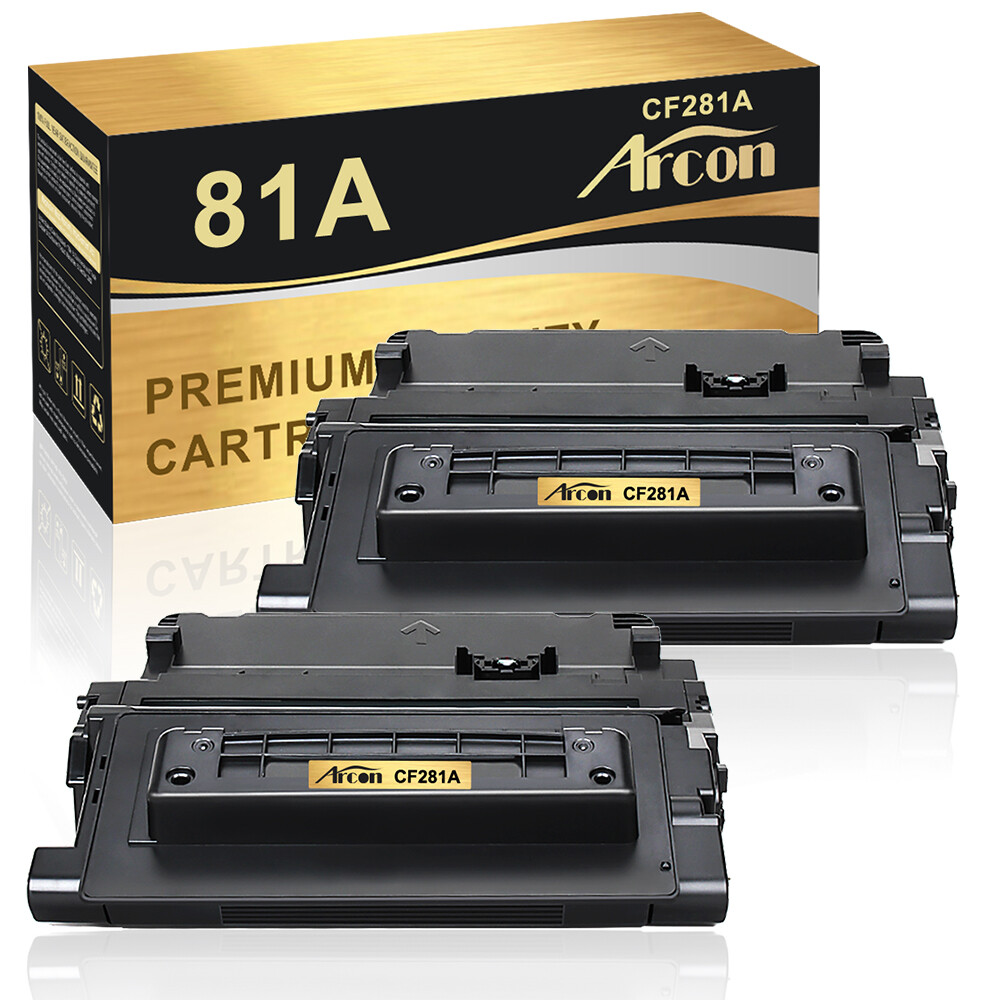 2PK Toner Cartridge for HP CF281A 81A LaserJet M604 M605 M606 M630 MFP Printer