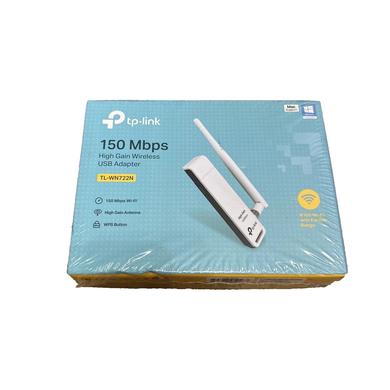TP-Link TL-WN722N 150Mbps High Gain Wireless USB Adapter N150 Wi-Fi Network Card