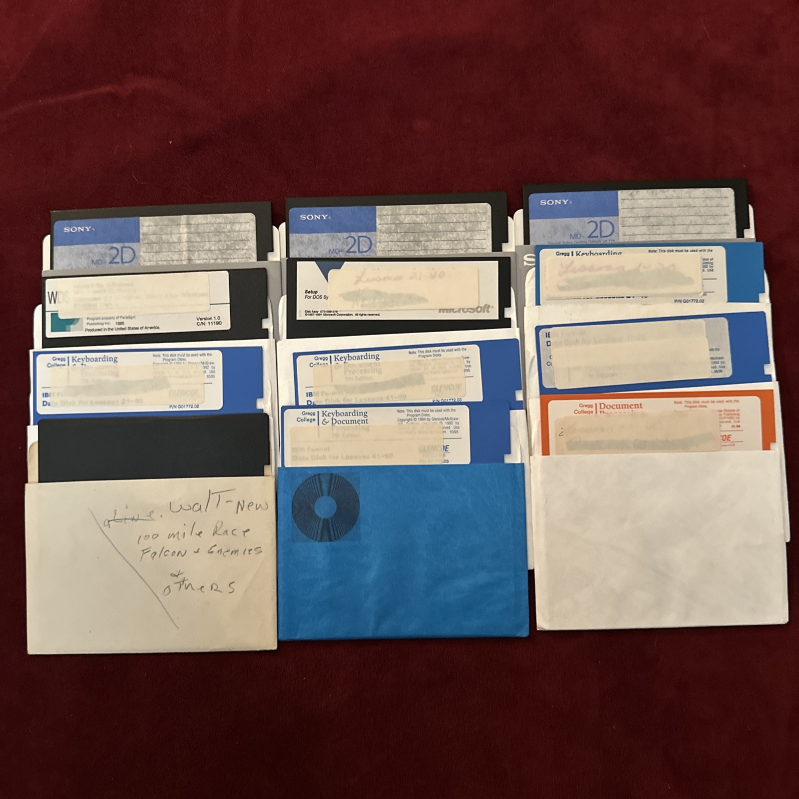 Commodore 64 5.25" Disks LOT Of 12 B3663