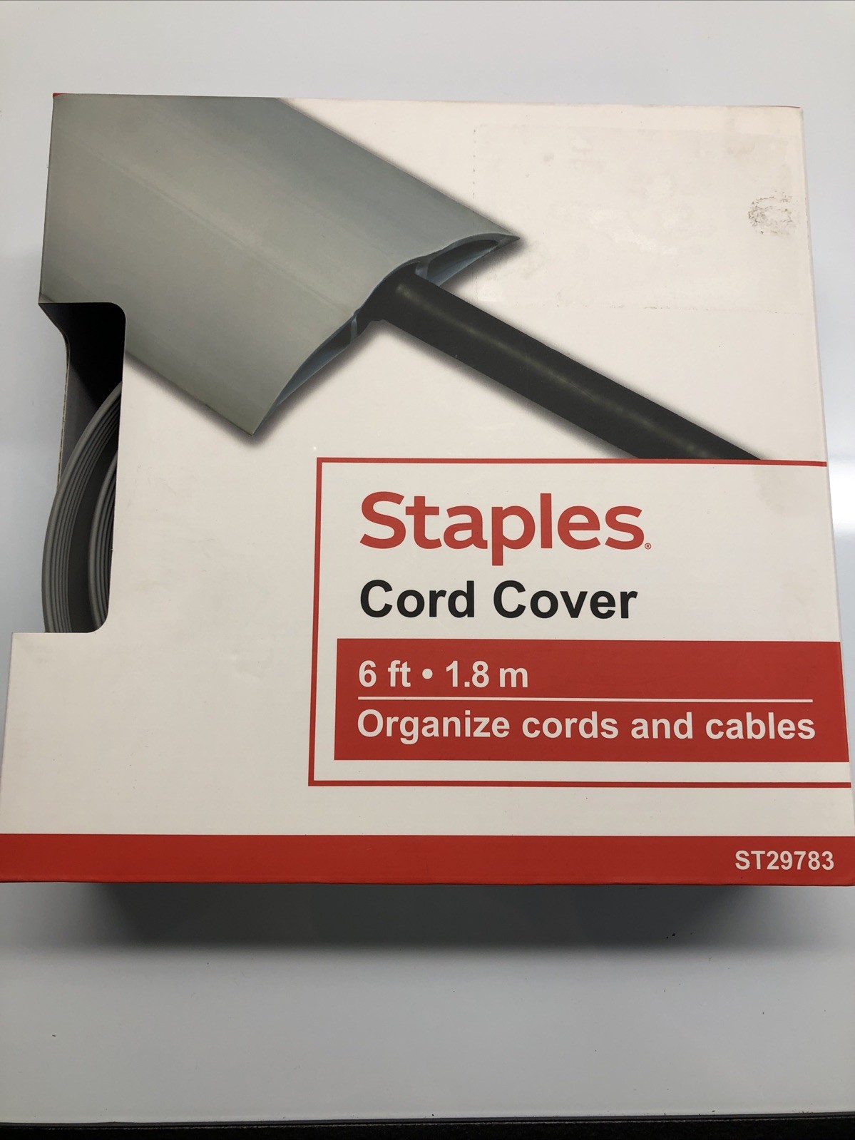 Staples 6ft Floor Cord Cover Floor Cable Protector Brand New ST29783