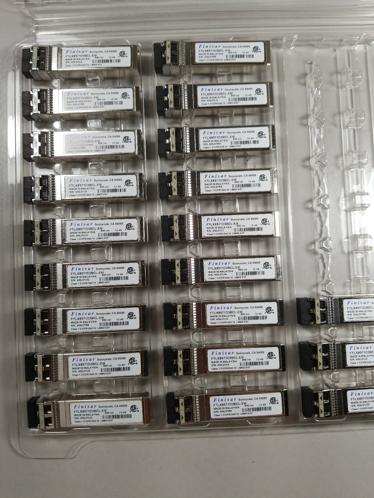 Finisar FTLX8571D3BCL-EM 10GE Single Mode SFP