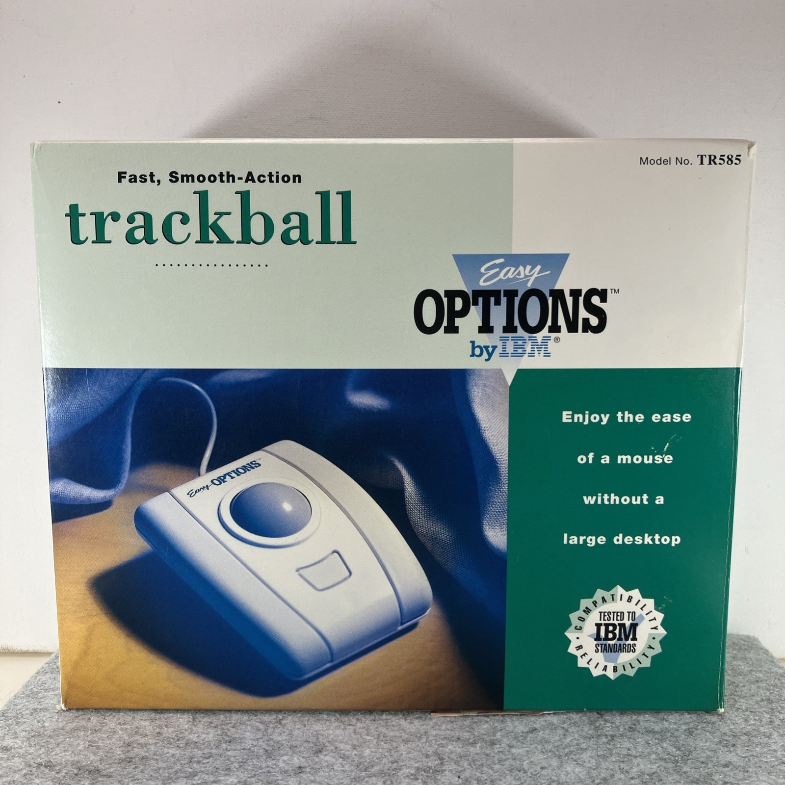 IBM Easy Options Computer Trackball TR585 9/25 Pin Serial Port Vtg 1993 New