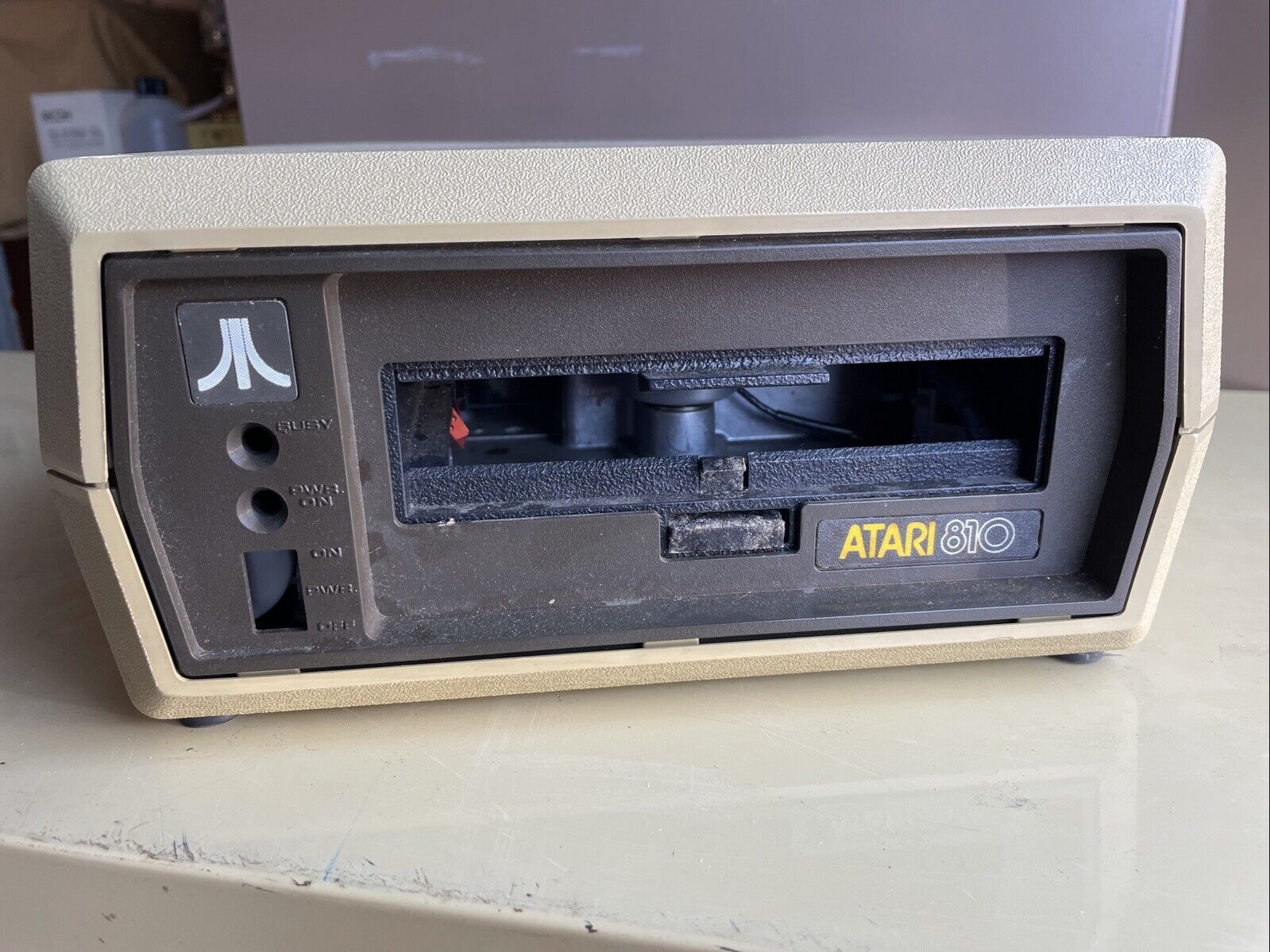 Atari 810 Floppy Disk Drive for Atari 8-bit Computer FOR PARTS As-Is No PSU