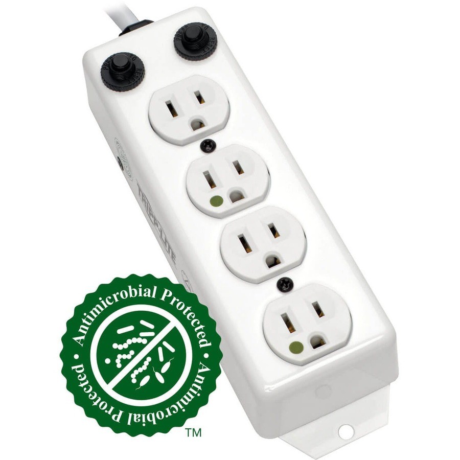 Tripp Lite Power Strip Medical Hospital Grade UL1363A 4 Outlet 15A 7ft Cord