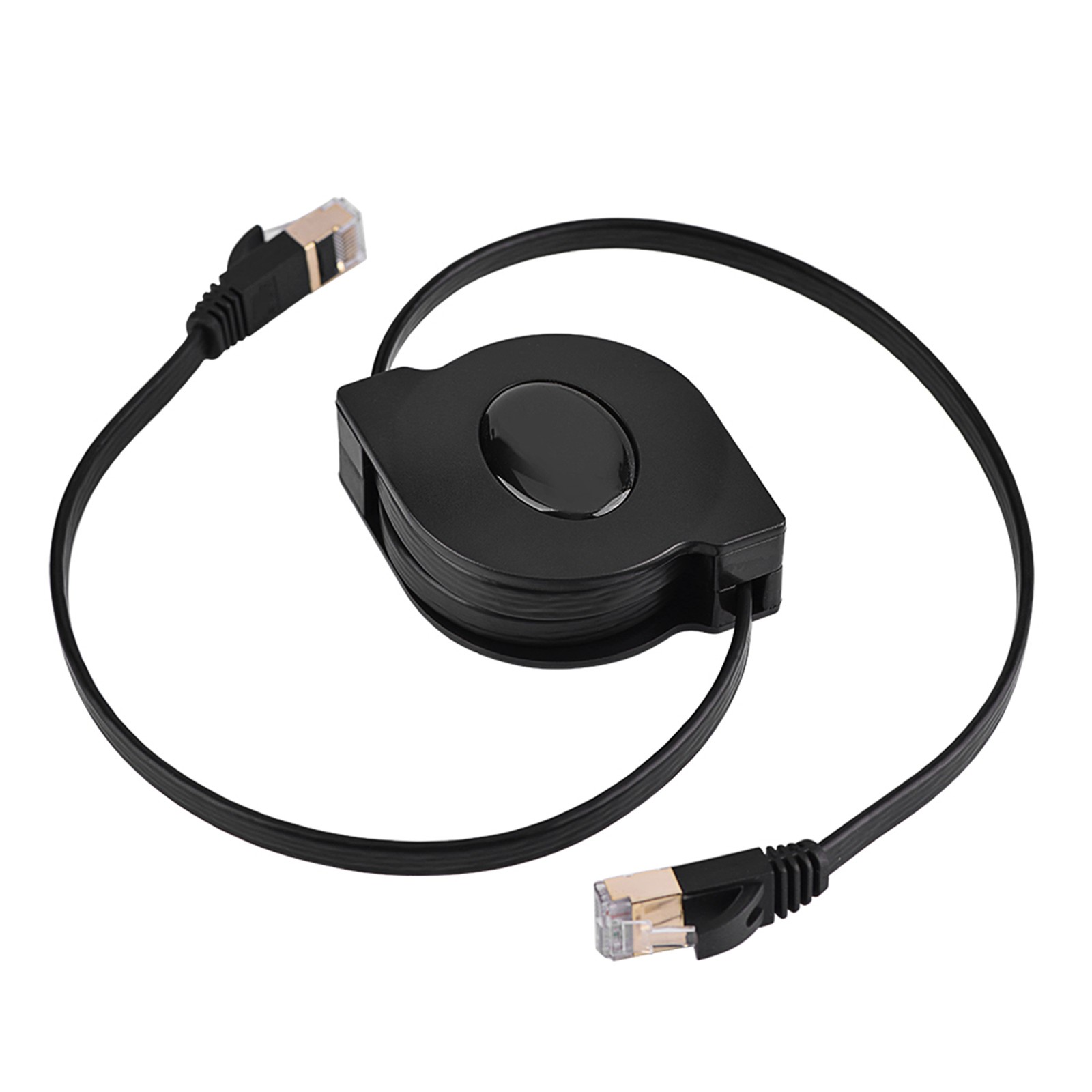 Retractable CAT7 RJ45 600MHz Patch Shielded Lan Network Cable Flat Ethernet Cord
