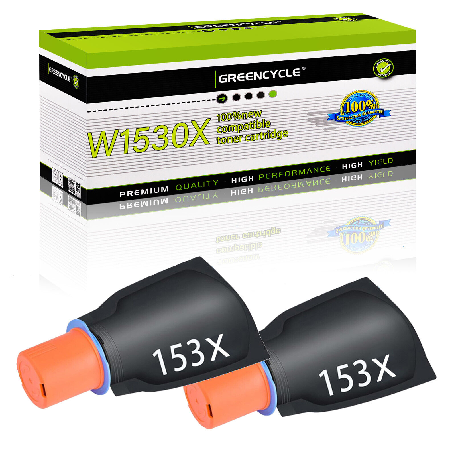2PK W1530X Compatible HP Toner Cartridges for LaserJet 2504dw MFP 2606dw 1604w