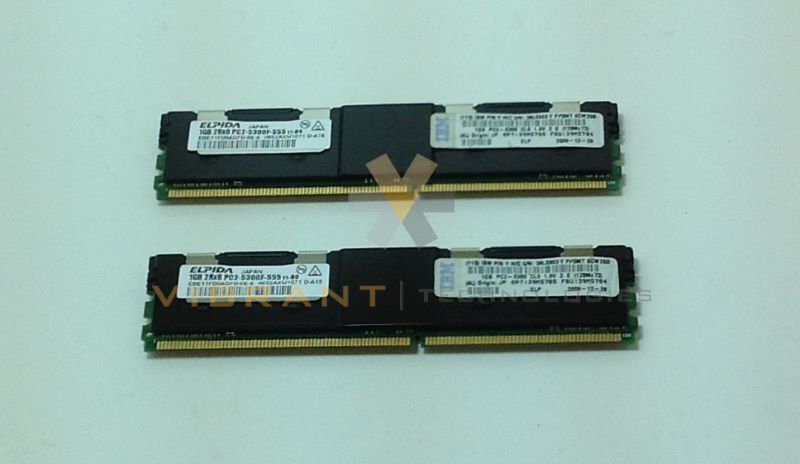 IBM 39M5785 2GB (2x1GB) DDR2 PC2-5300 Chipkill Server Memory Kit zj