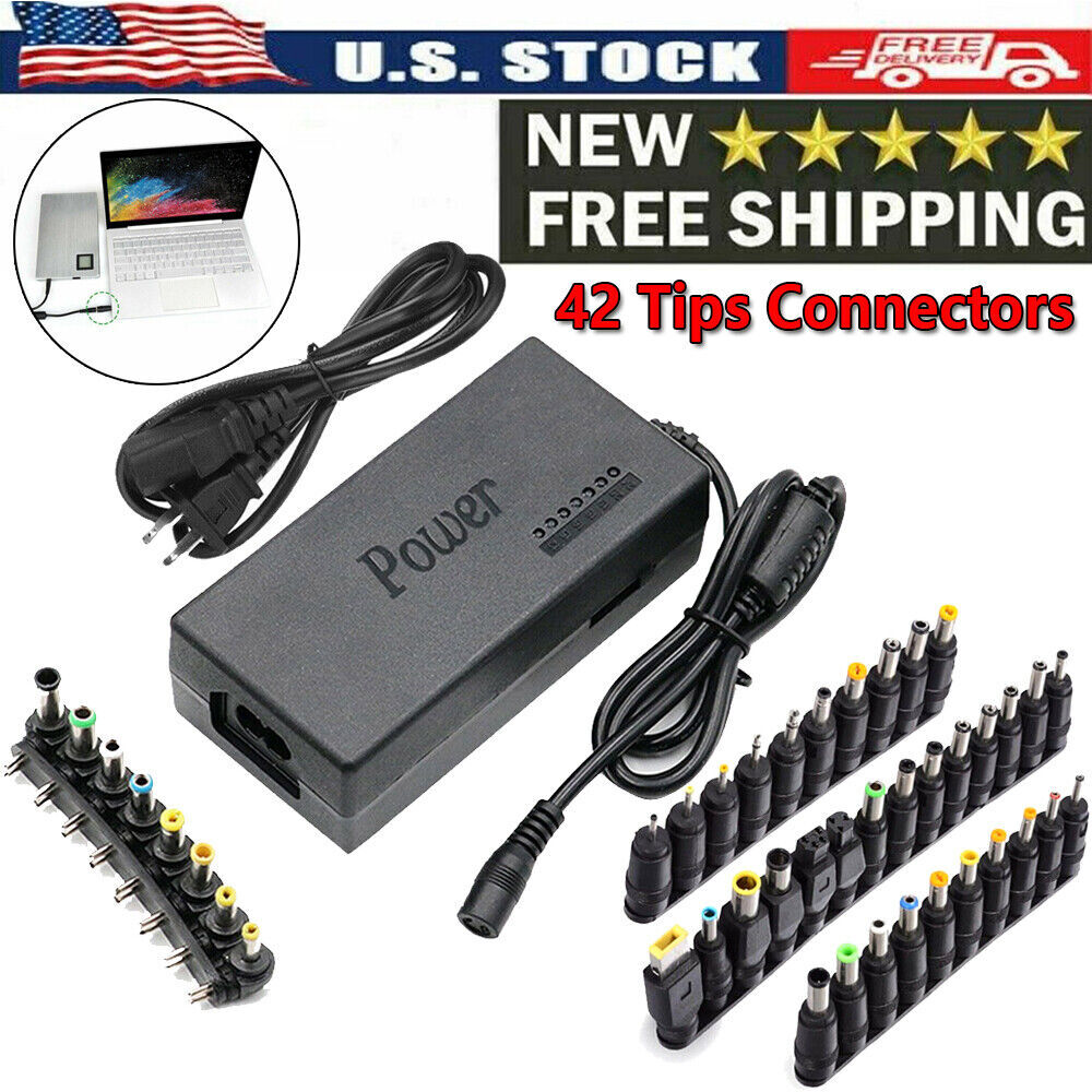 96W Universal Laptop Power Supply Charger Adapter w/ 42 Tips Notebook Charger