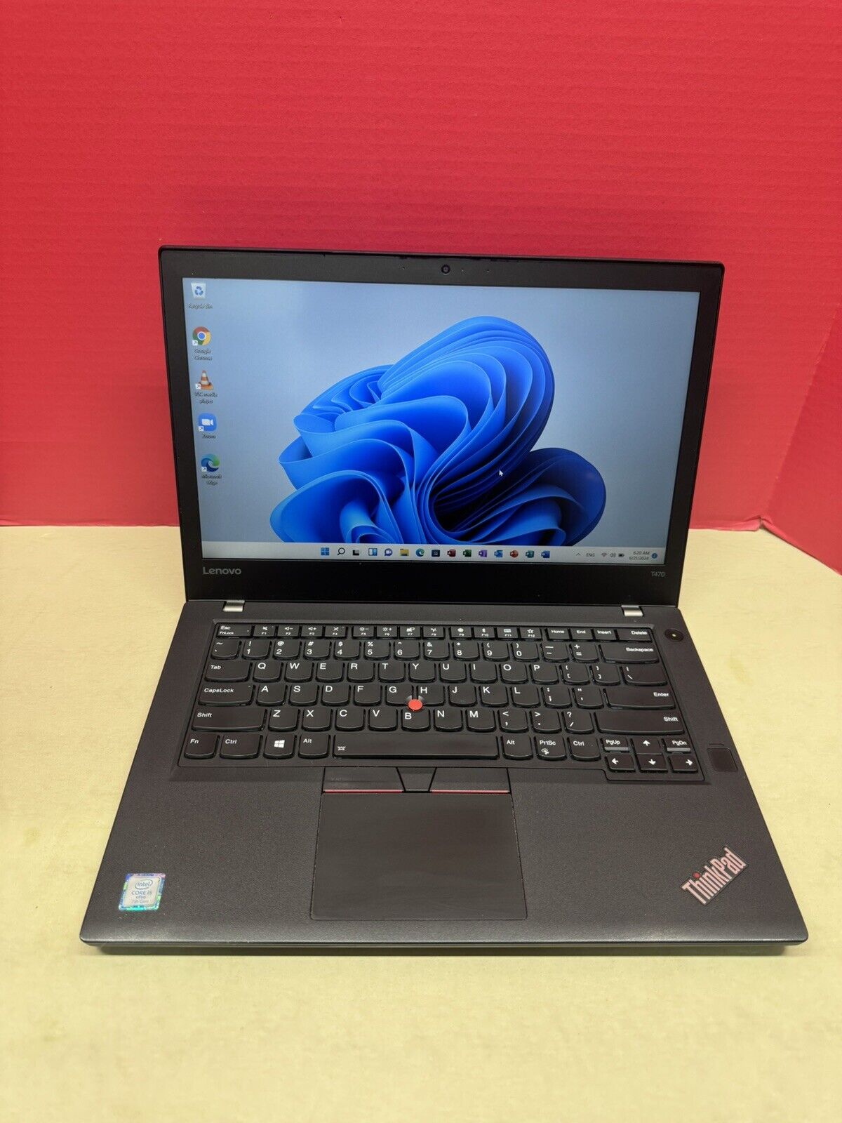 Lenovo ThinkPad T470 14' LCD i5 Laptop PC 16GB RAM 256GB SSD Win 11 pro Cam Wifi