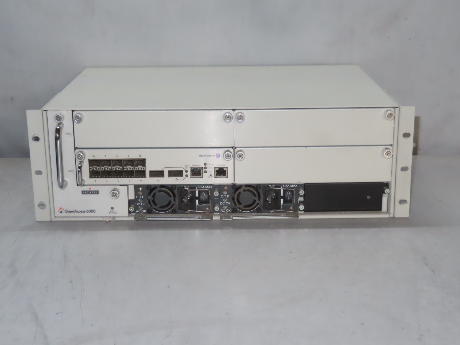 ALCATEL LUCENT OMNIACCESS 6000 WLAN WIRELESS 3EM17860CLAR SWITCH + SUPERVISOR 3