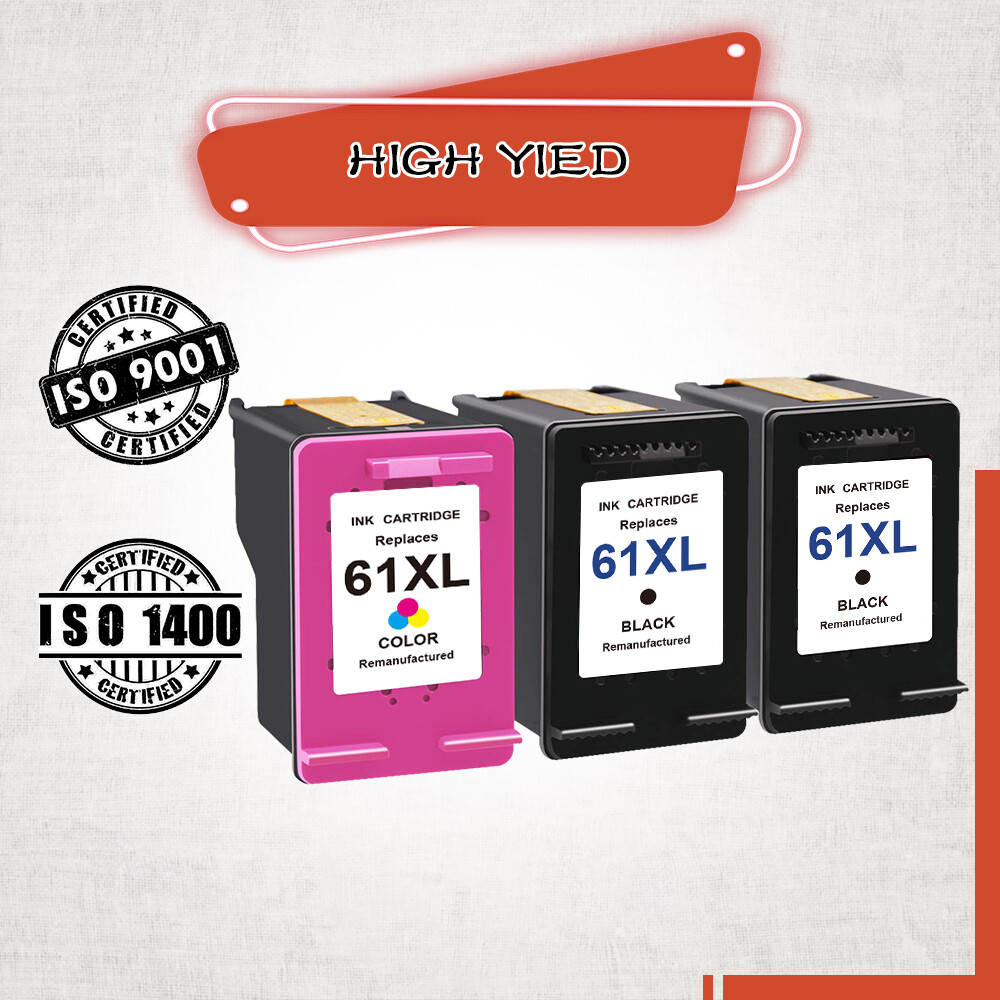 Multi-Pack Lot 61XL Ink Cartridge for HP Envy 4500 4501 4502 4503 4504 4505 ·