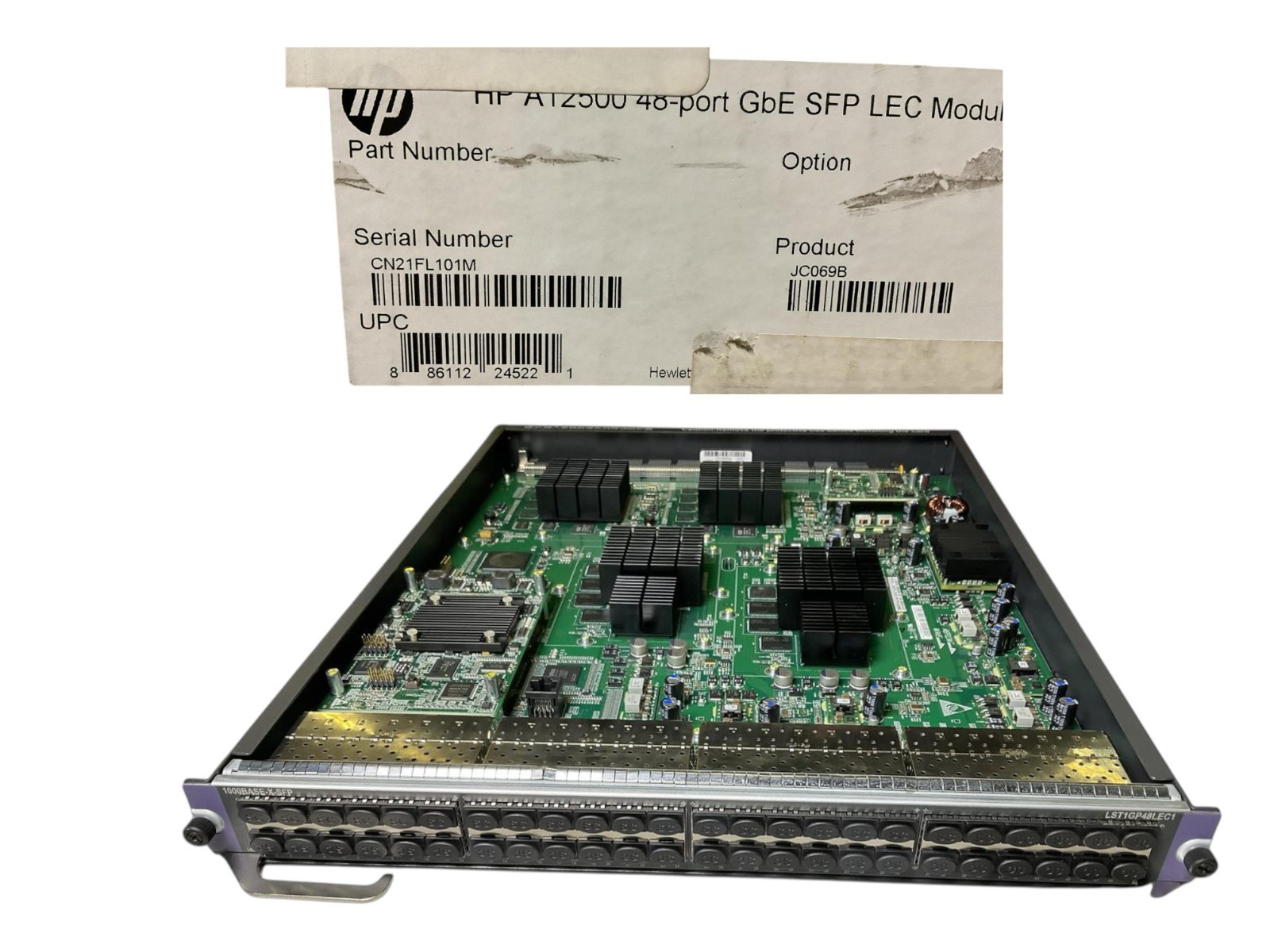 JC069B HP A12500 48-PORT GBE SFP LEC MODULE