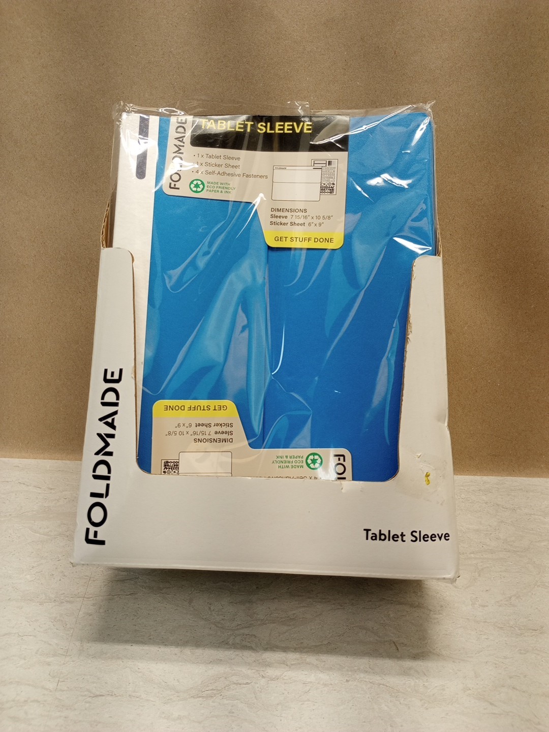 Lot of 8 FOLDMADE Tablet Sleeve NEW Universal Blue and Green