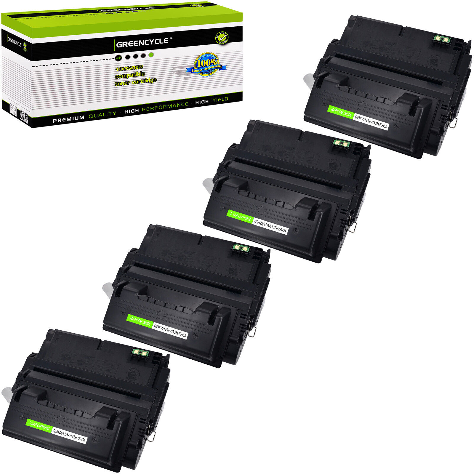 4PK High Yield Toner Q1339A 39A Fit For HP LaserJet 4300 4300n 4300DTNSL Printer