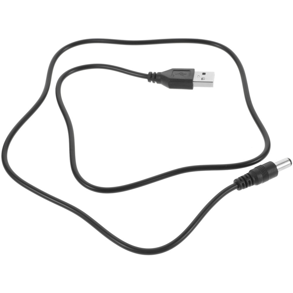Reusable USB to Dc Power Cord 5V 1A Charging Cable for Smart Trash Can Black