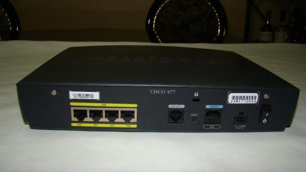 CISCO CISCO877-K9 877 ADSL Security Router 4 x 10/100Mbps LAN Ports - Excl PSU