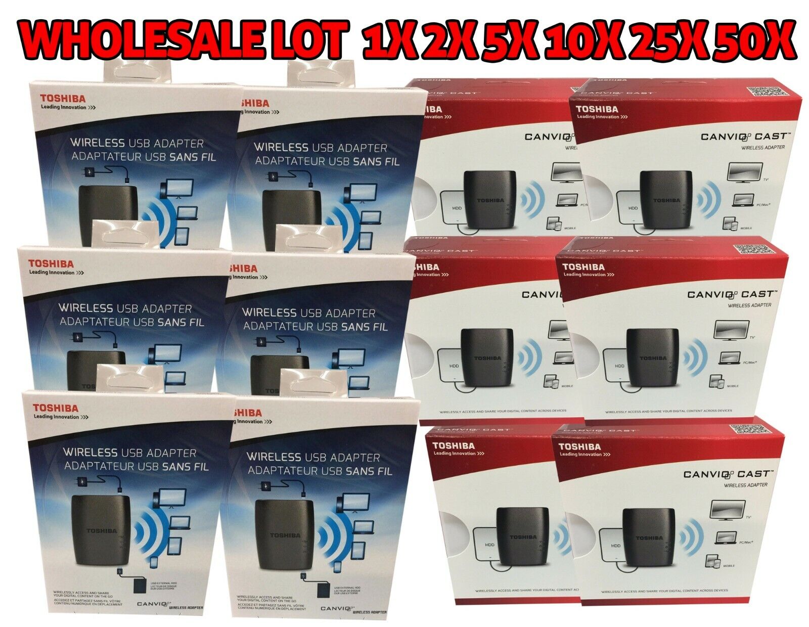 Lot Wholesale Toshiba Canvio Wireless Adapters HDWW100XKWF1 HDWW100XKWU1 for HDD