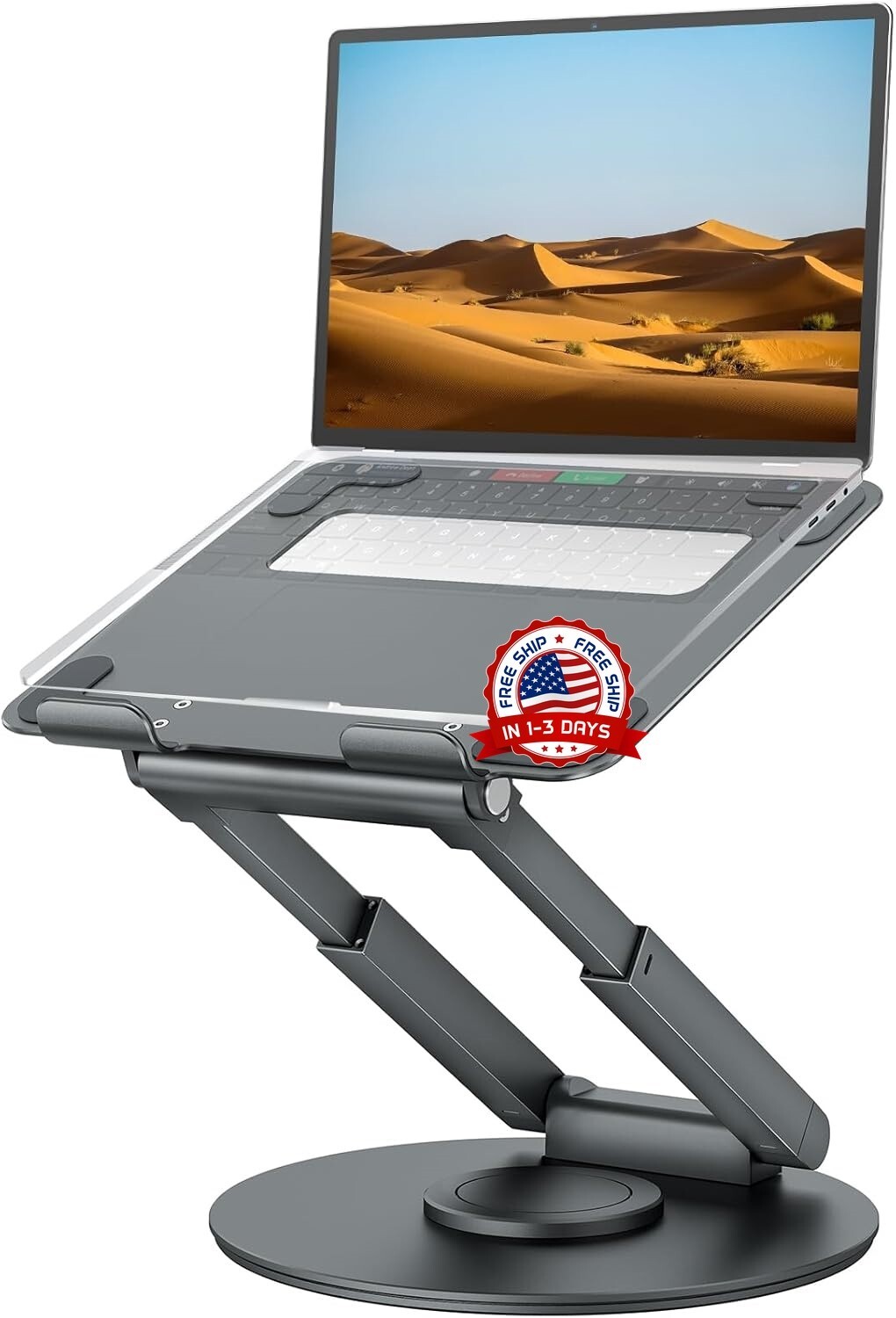 Soporte ajustable aluminio para ordenador computadora portátil multiángul laptop