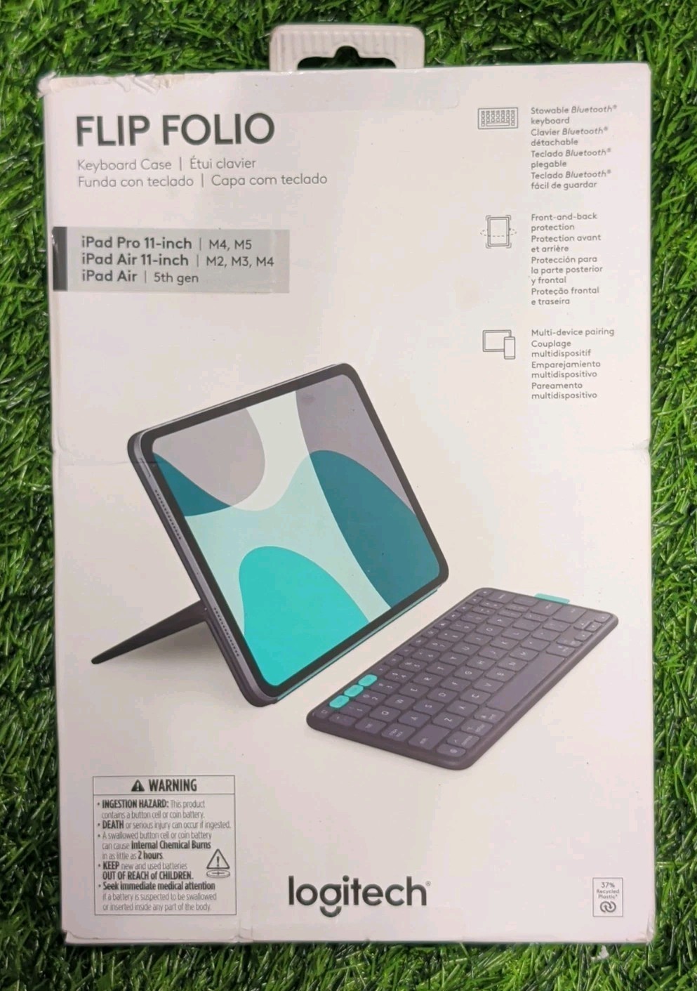 Logitech Flip Folio Keyboard Case for iPad Pro 11in, Air, Air 11in (920-013369)
