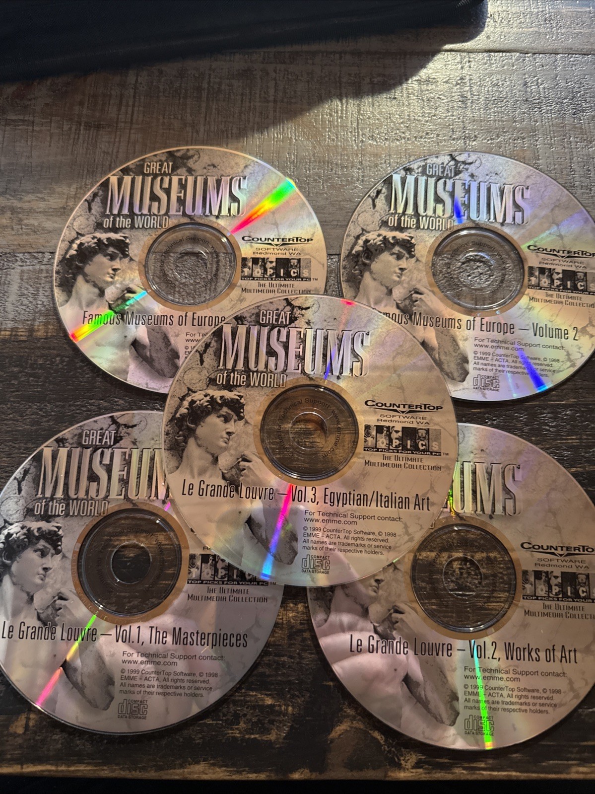Homeschooling Lot, Great Museums Of The World 5 Disc CD-ROM PC Set