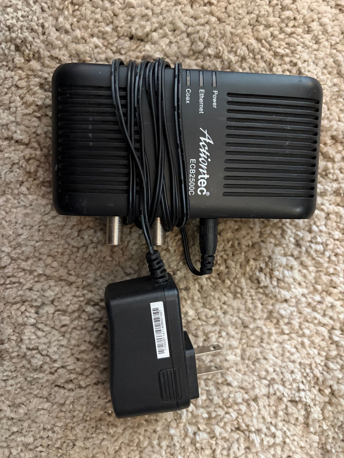 Actiontec ECB2500C MoCA Network Adaptor Works with Power Supply