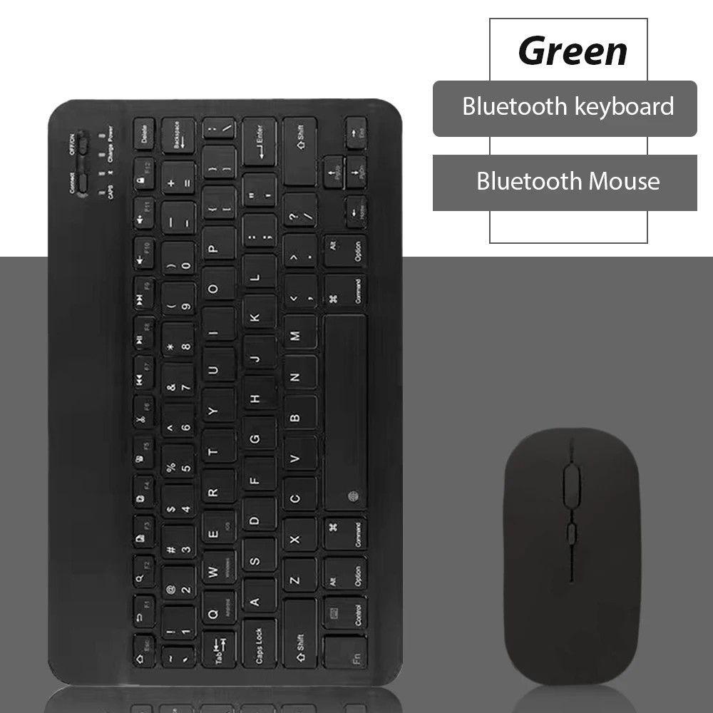 Rechargeable Wireless Bluetooth Keyboard Mouse Combo For iPad Phone Tablet PC