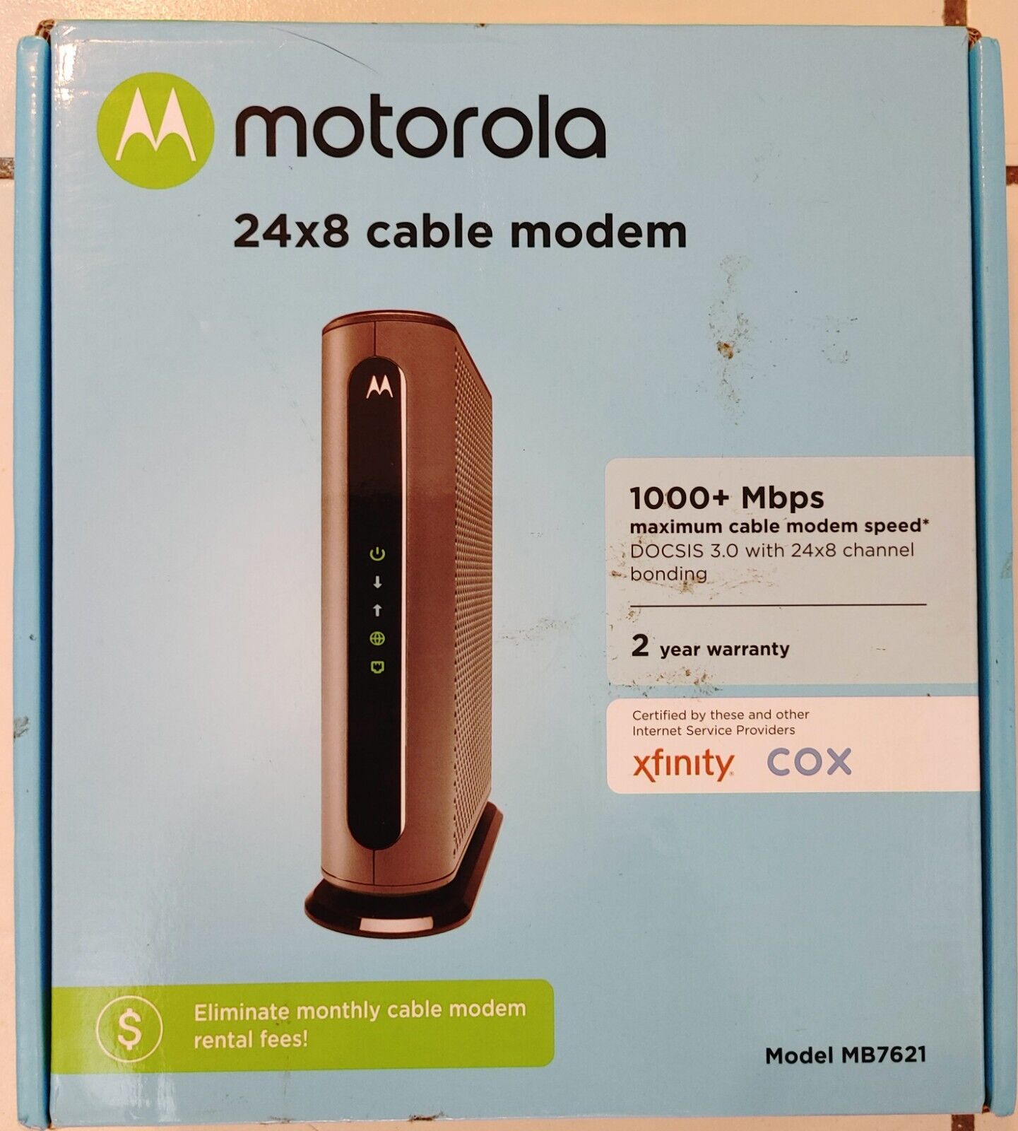 Motorola 16x4 Cable Modem & AC1900 WiFi Router for Xfinity/Cox/Spectrum MG7550
