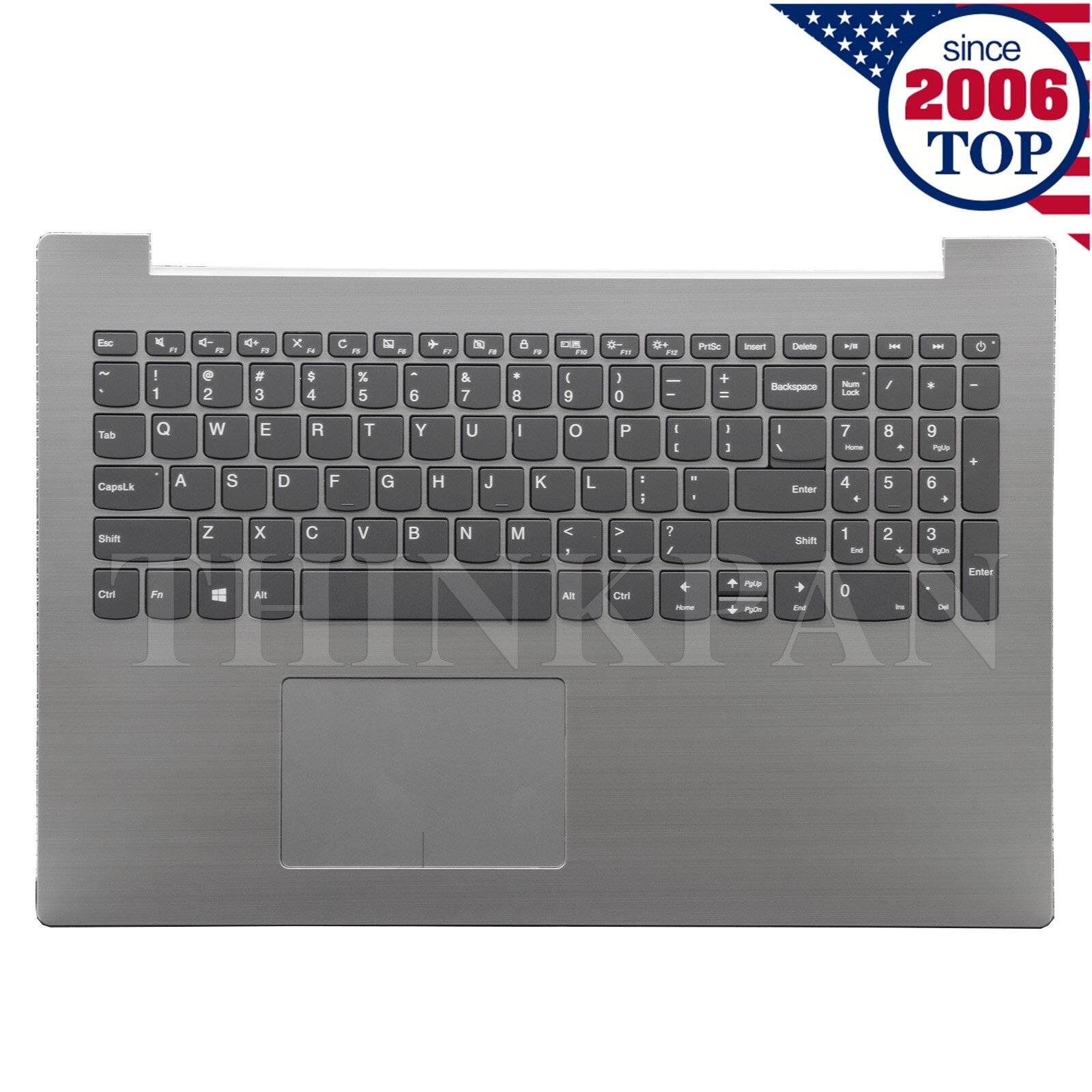 New Lenovo IdeaPad 320-15IAP 320-15ABR Silver Palmrest Case Keyboard 5CB0N86629