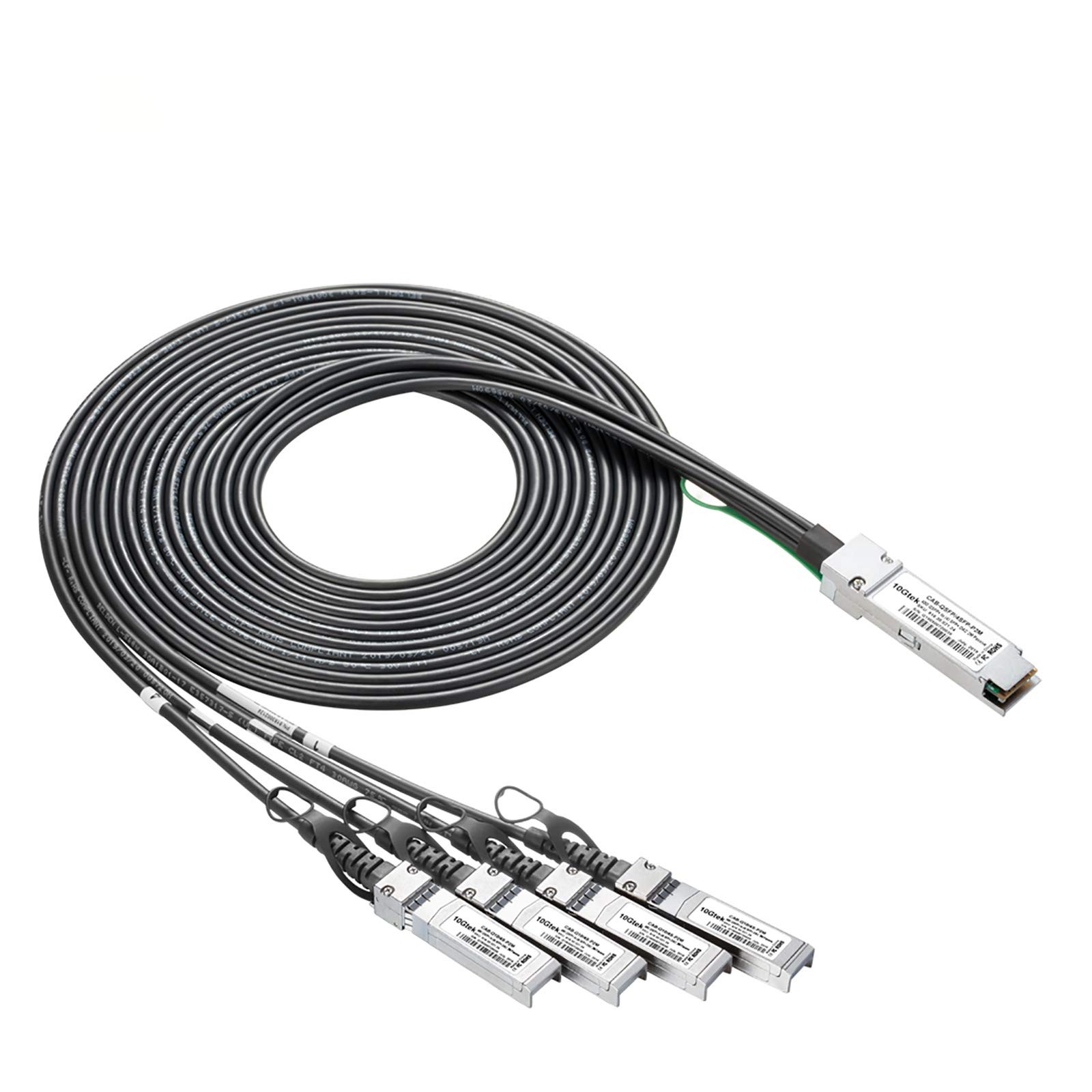 40G QSFP+ to 4xSFP+ Breakout DAC - 40GBASE-CR4 Passive Direct Attach Copper T...