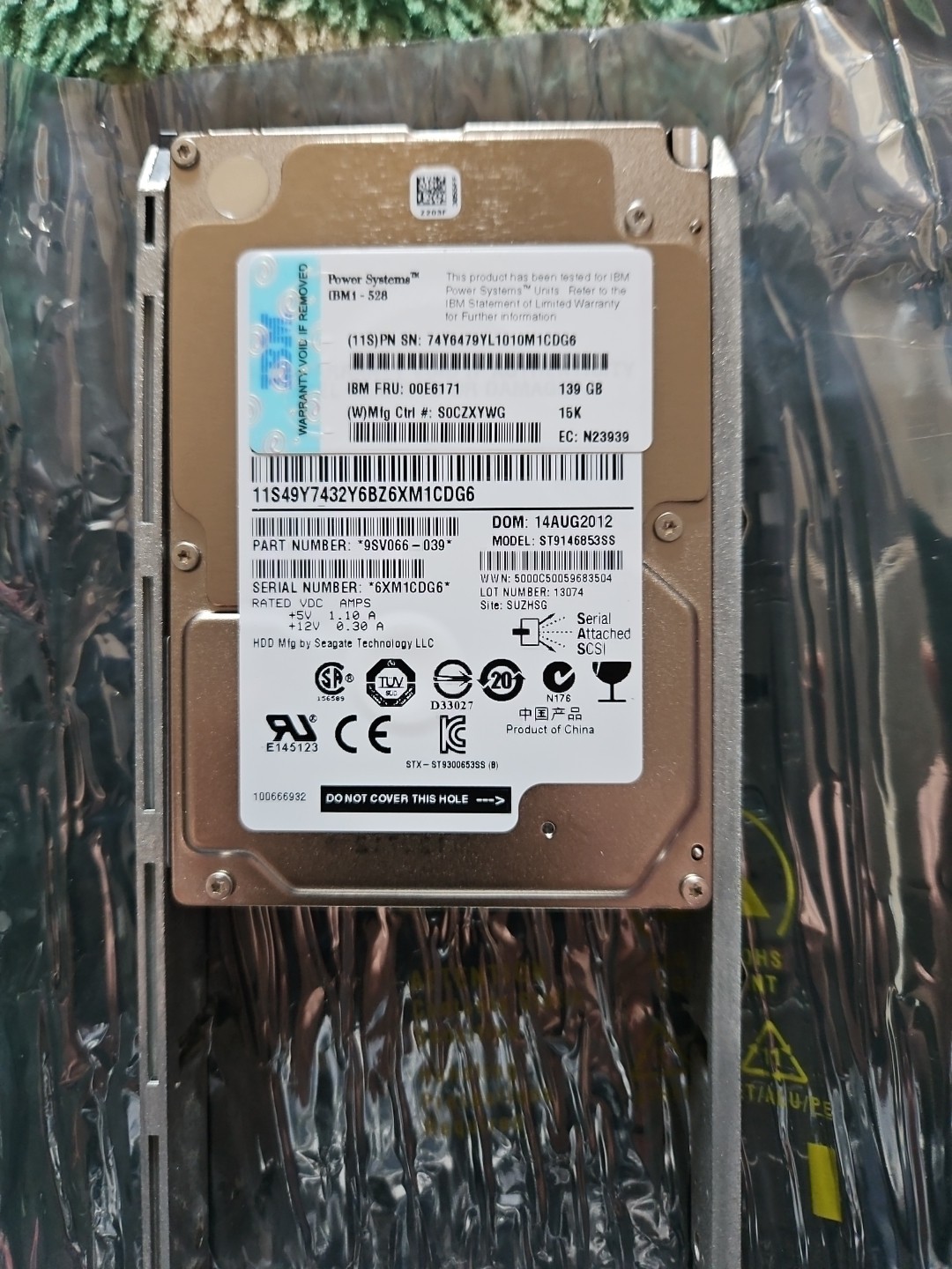 Ibm 139gb Serial Attached Scsi