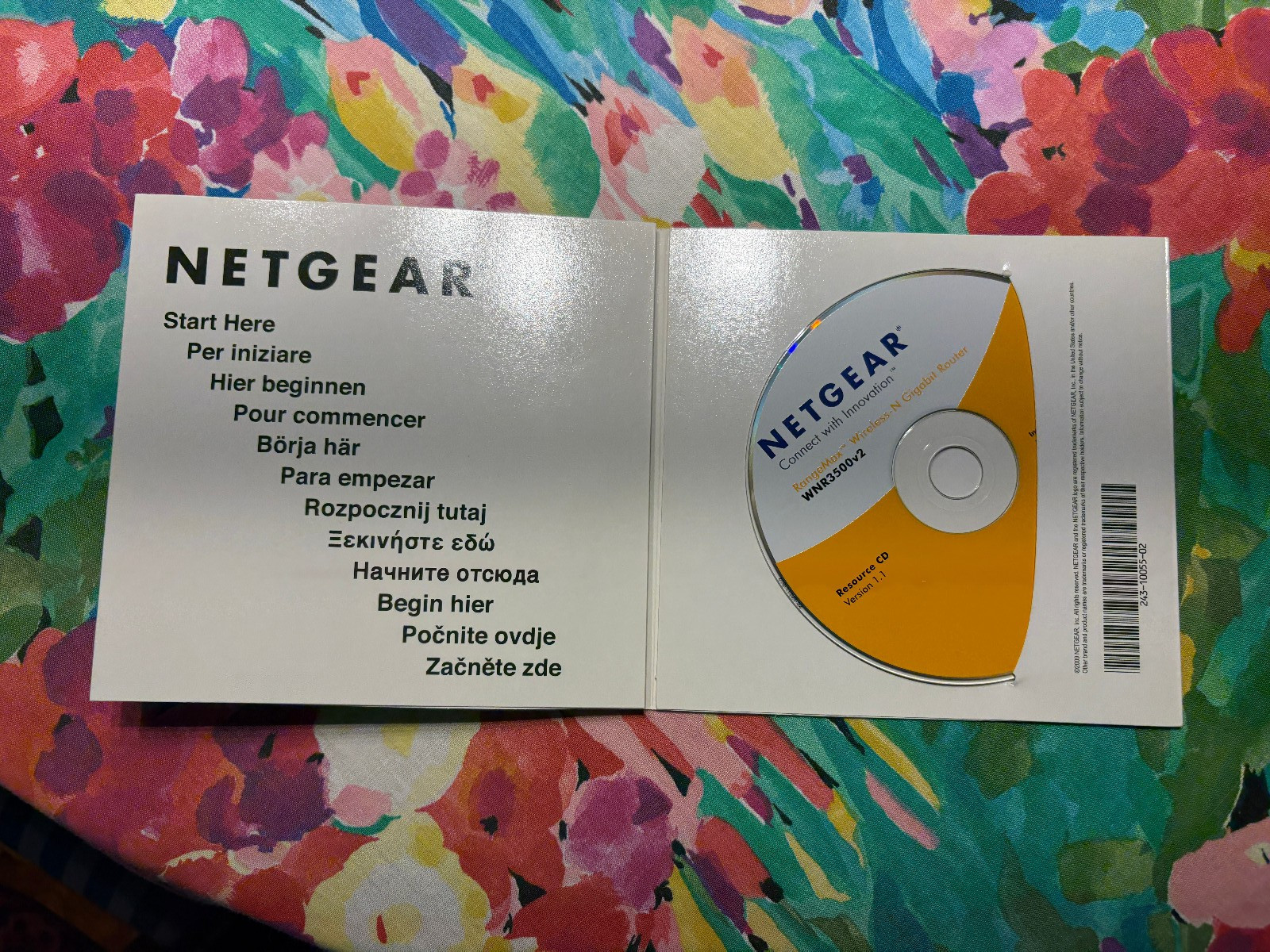 Netgear Resource CD - Wireless N Gigabit Router (WNR3500v2) version 1.1 2009