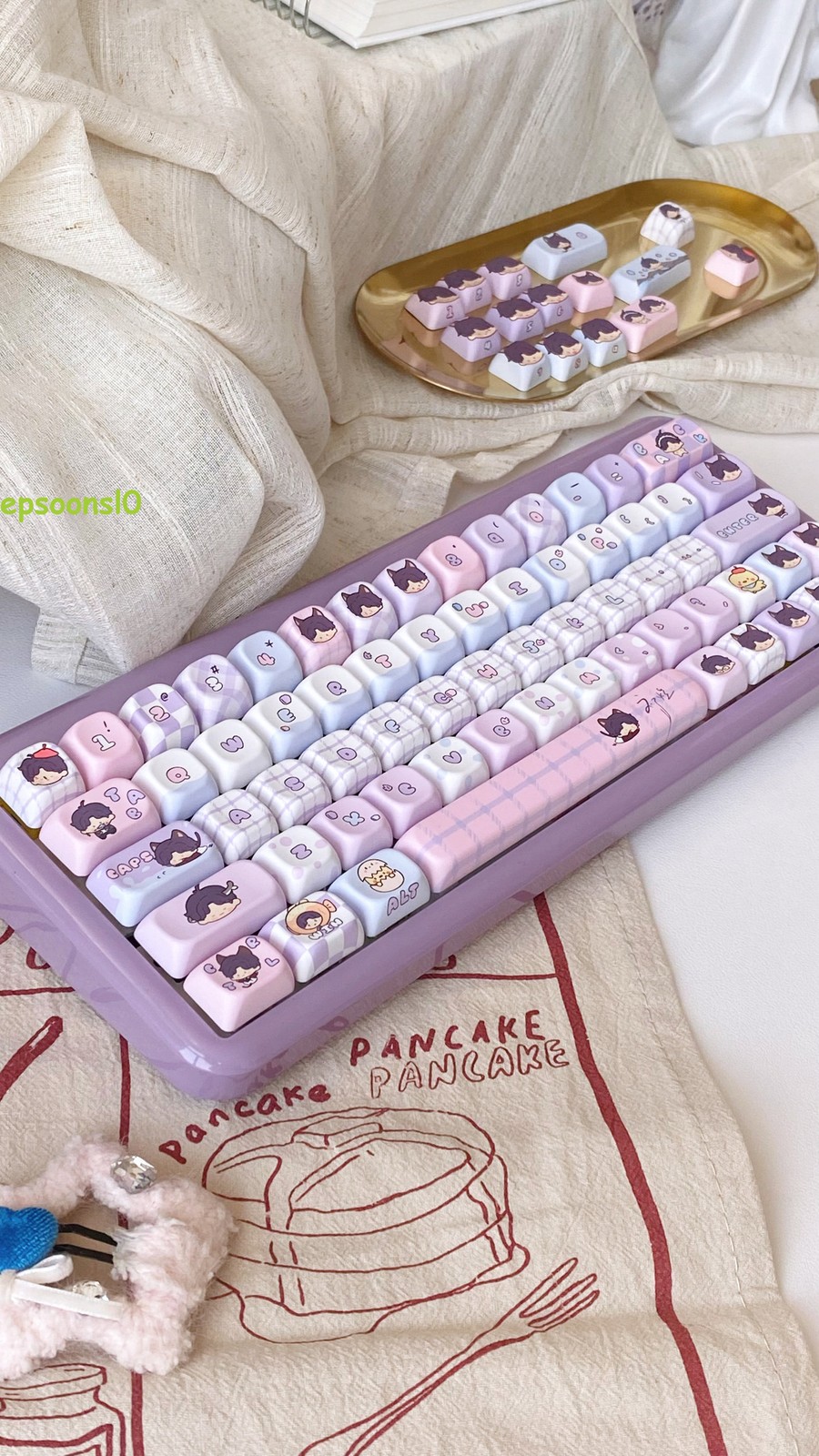Love and Deepspace Rafayel Keycaps PBT 140 Keys for Cherry Mechanical KEYBOARD