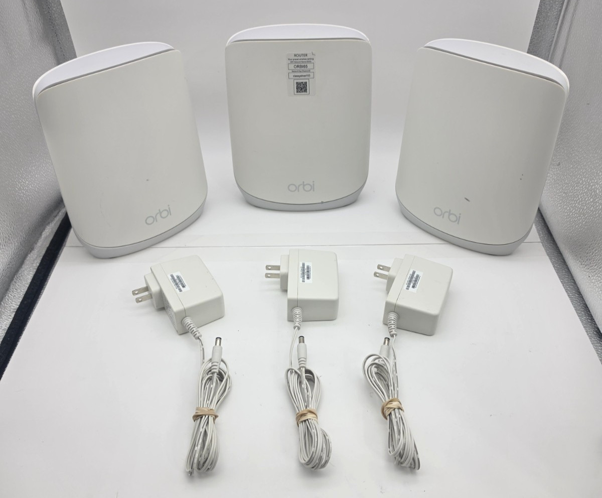 Netgear Orbi RBR750 WiFi 6 Mesh Router w/ 2 Satellites RBS750