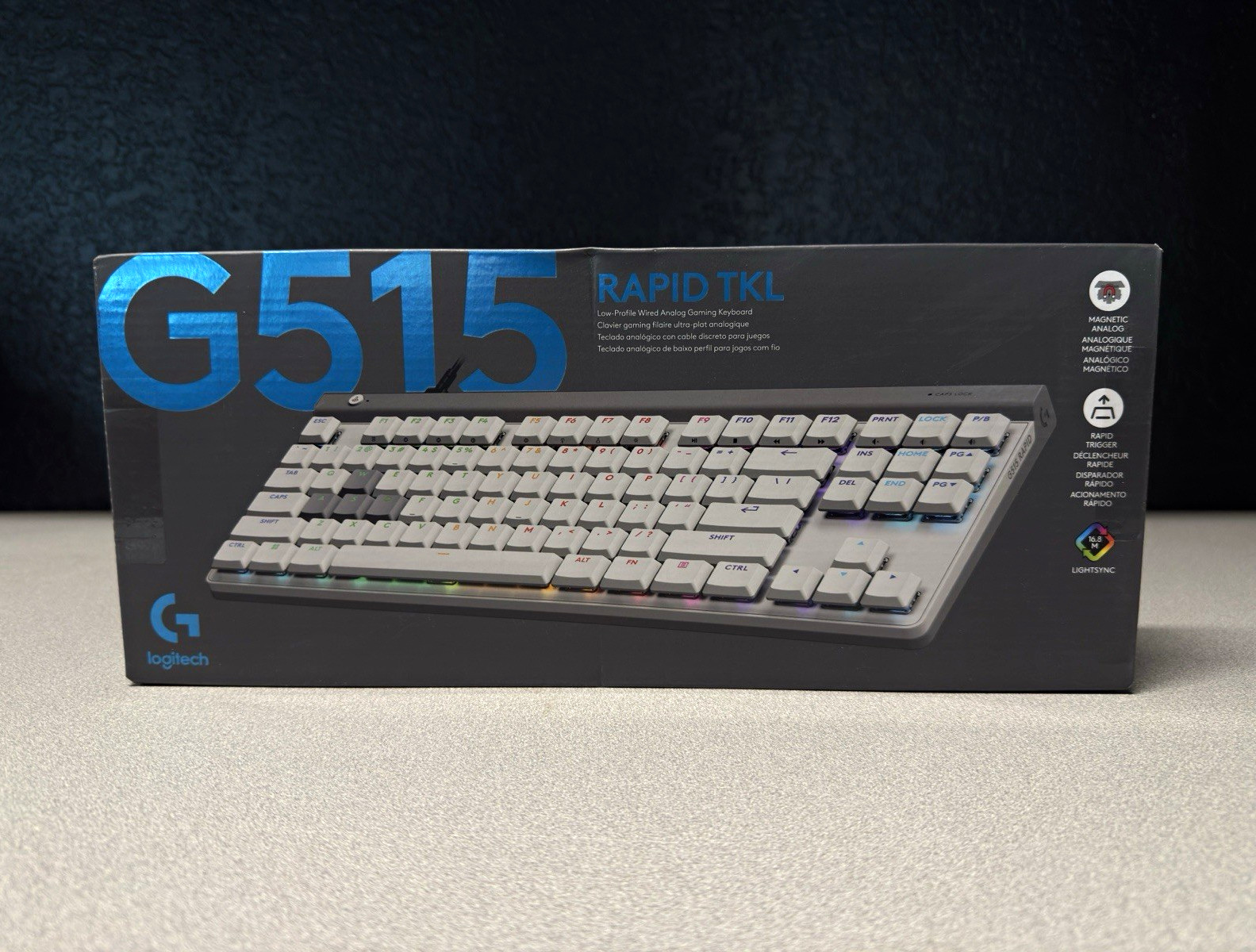 Logitech G G515 RAPID TKL Wired Illuminated Gaming Keyboard White English QWERTY