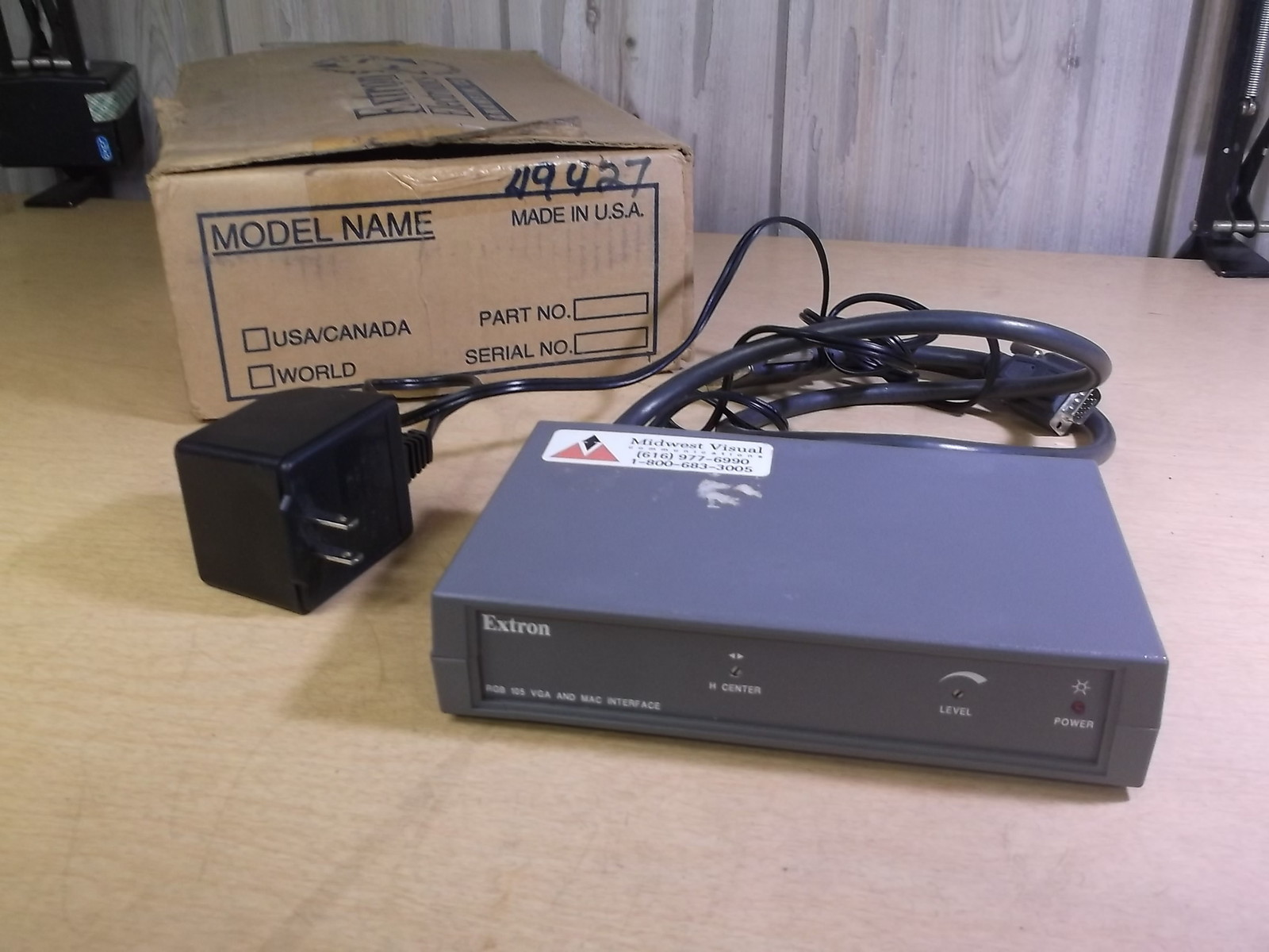 Extron Electronics RGB105 w/ Power Supply and CPU/PWR Input *FREE SHIPPING*