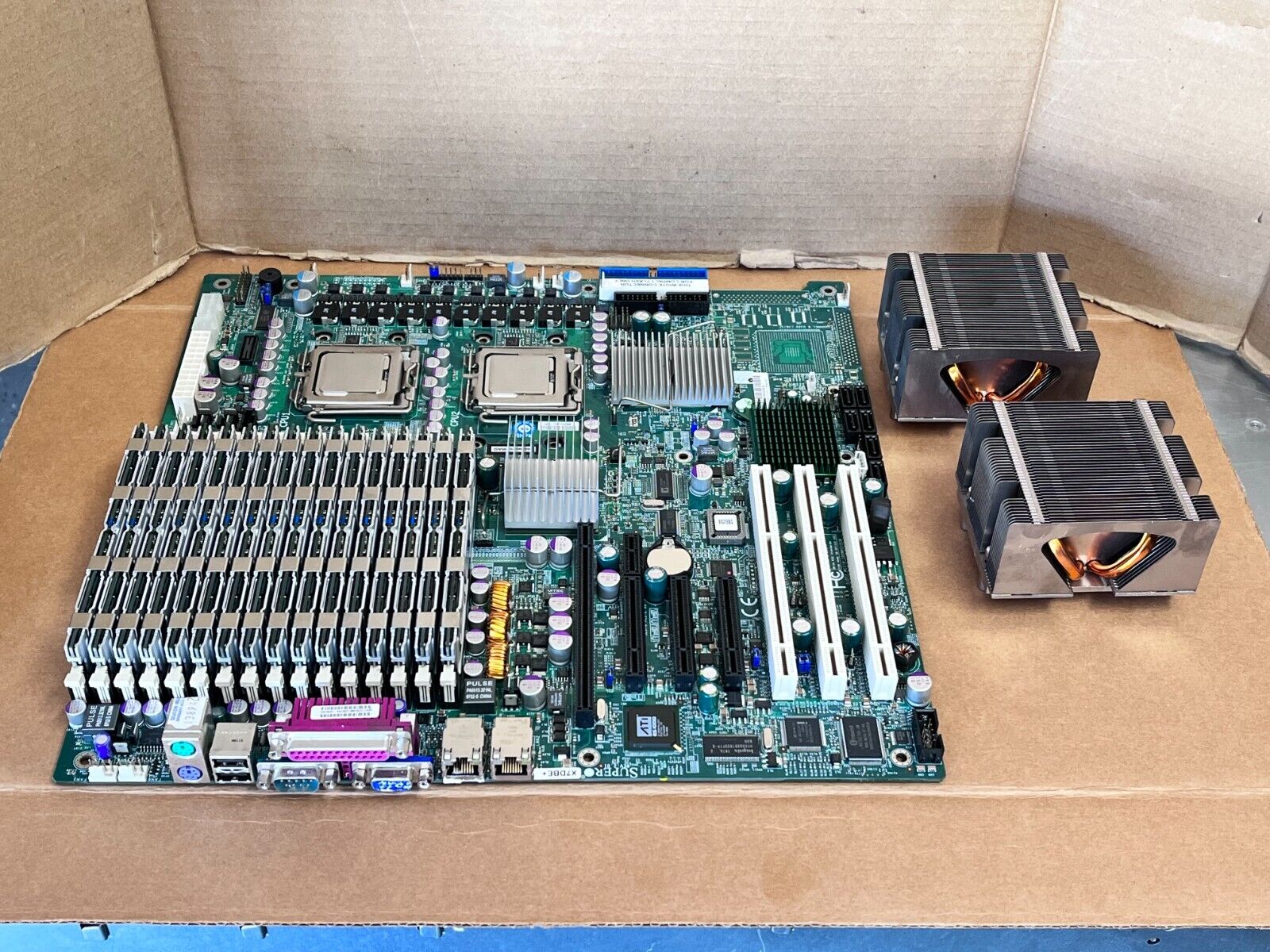 SuperMicro X7DBE+ Server Motherboard with 2x Xeon E5420 2.50GHz and 16x 2GB