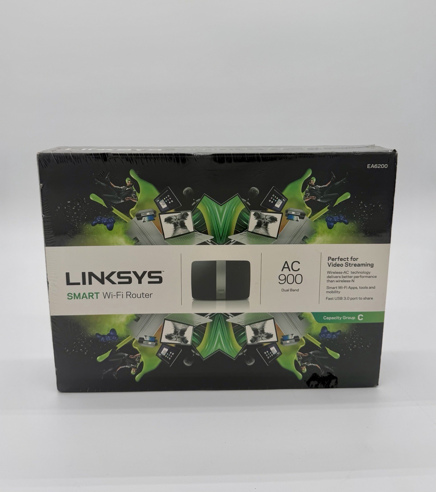 Linksys Smart Wi-Fi Router AC900 Dual Band Wireless AC Adopter 3.0GB New Sealed