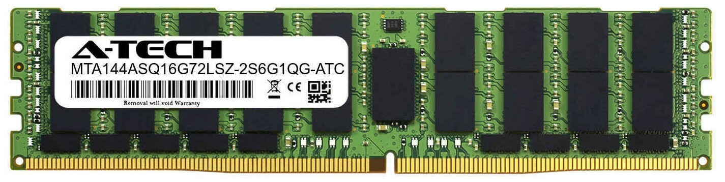 128GB DDR4 LRDIMM (Replacement for Micron MTA144ASQ16G72LSZ-2S6G1QG) Memory RAM