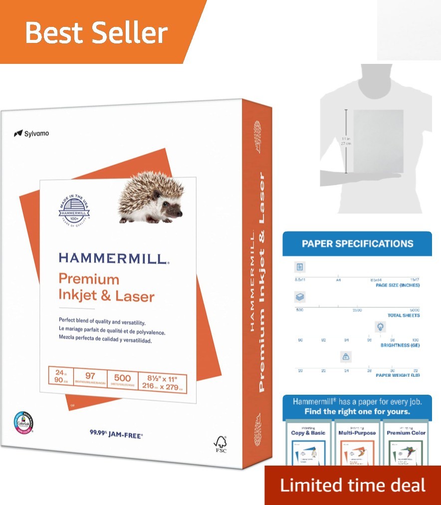 Exceptional 24 lb Printer Paper with ColorLok Technology - 8.5 x 11, 500 Sheets