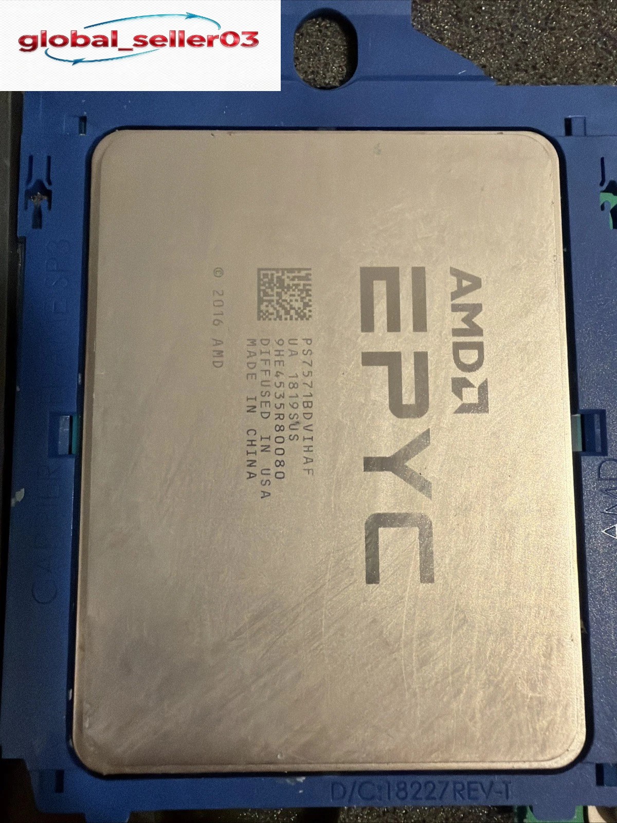 AMD EPYC 7571 32-Core 64-Thread 2.1GHz SP3 Server CPU Unlocked No Lock
