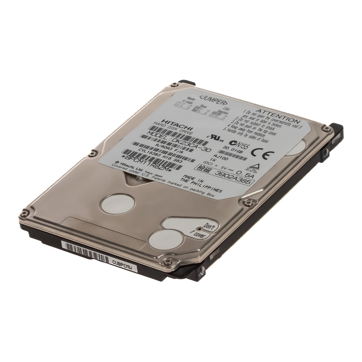 HARD DRIVE HITACHI DK23CA-30 30GB 4.2K 2MB ATA 2.5'' 